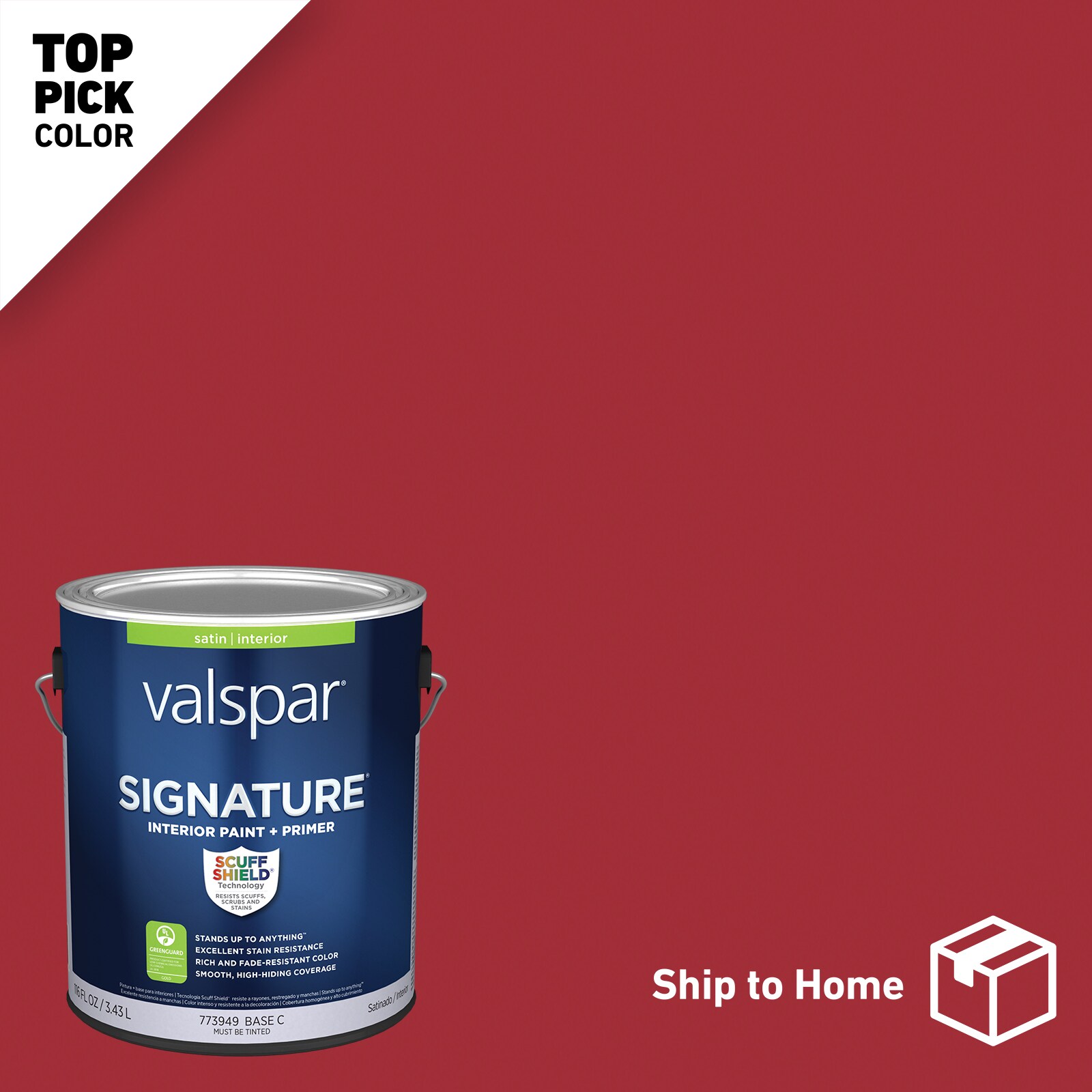 Valspar HGSW1052-2636607 Signature Satin Show Stopper HGSW1052 Latex Interior Paint Paint + Primer ( 1-gallon )