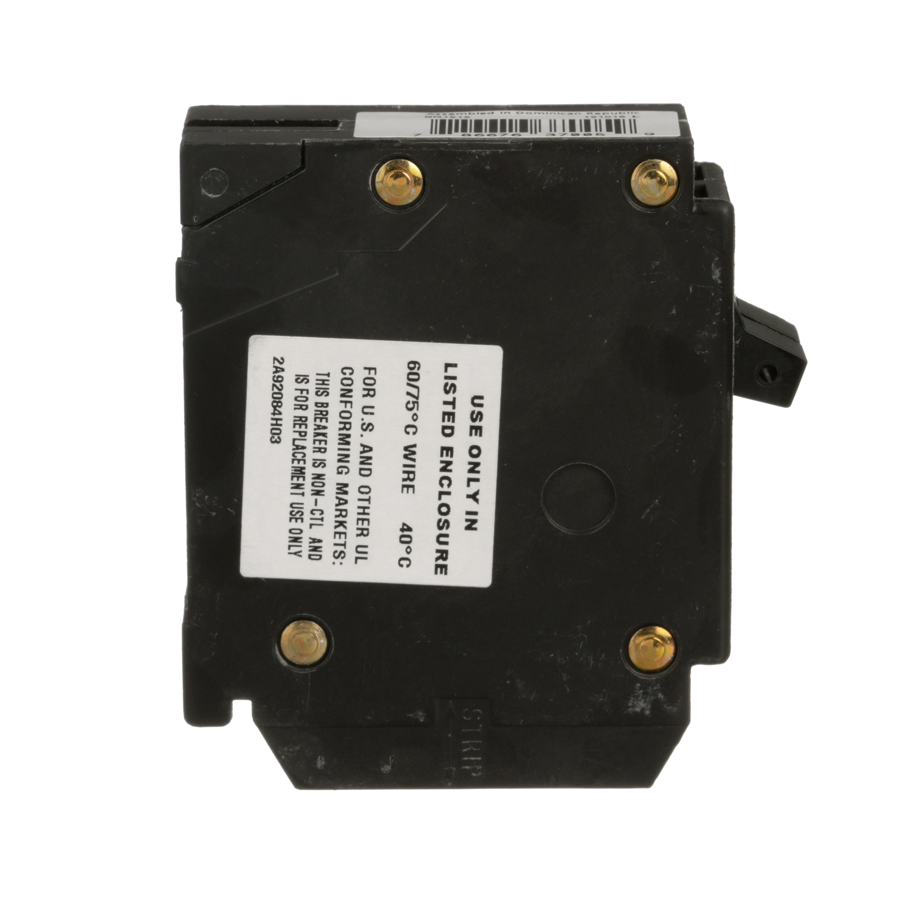 Eaton Type BR 15-amp 2-Pole Tandem Circuit Breaker In The Circuit ...