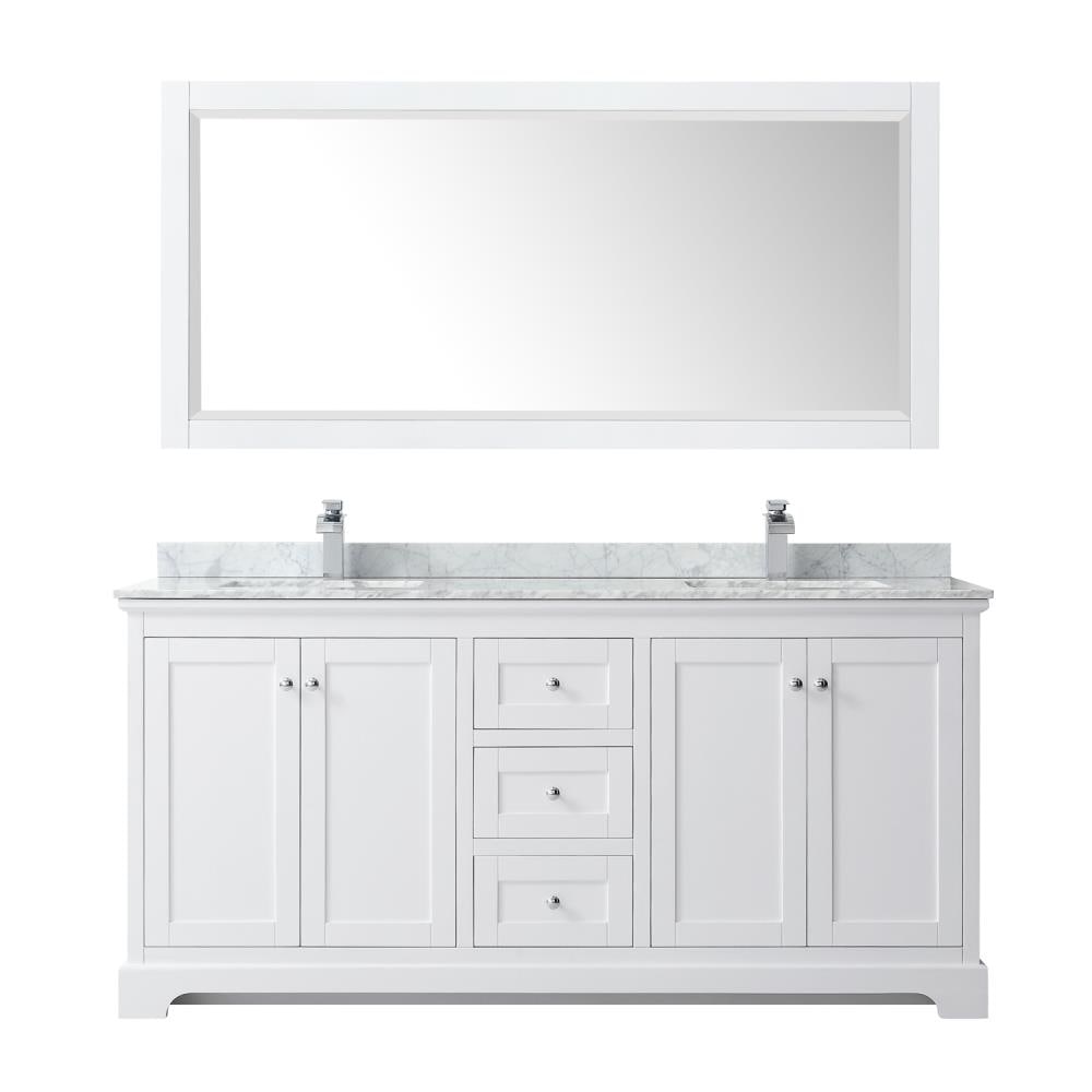 Wyndham Collection WCV232372DWHCMUNSM70 Bath-Vanity-Combo - View #4