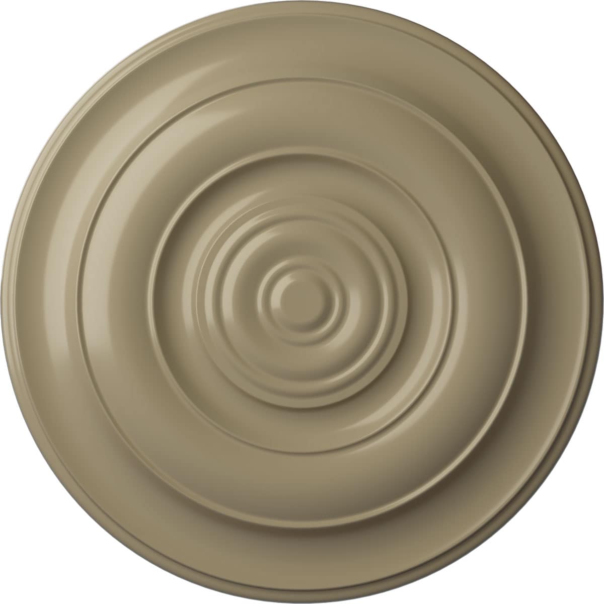 Ekena Millwork CM18NIGDF Niobe 18-in W x 18-in L Painted Gobi Desert Polyurethane Whole Ceiling Medallion