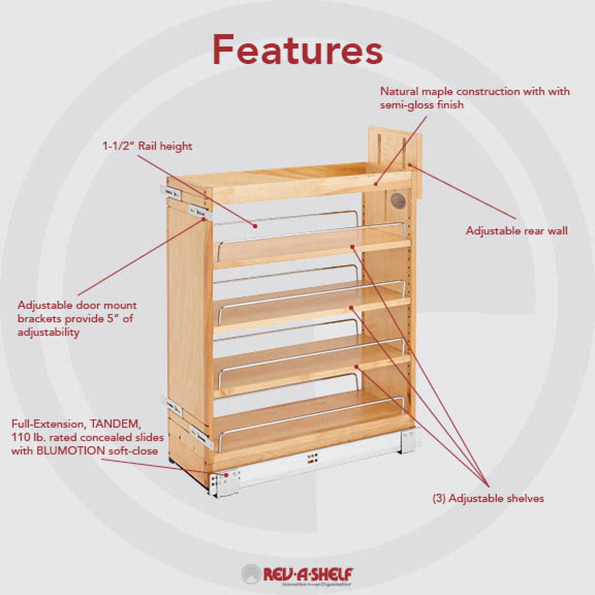 Rev-A-Shelf 252014 Pull-Out-Cabinet-Baskets - View #12