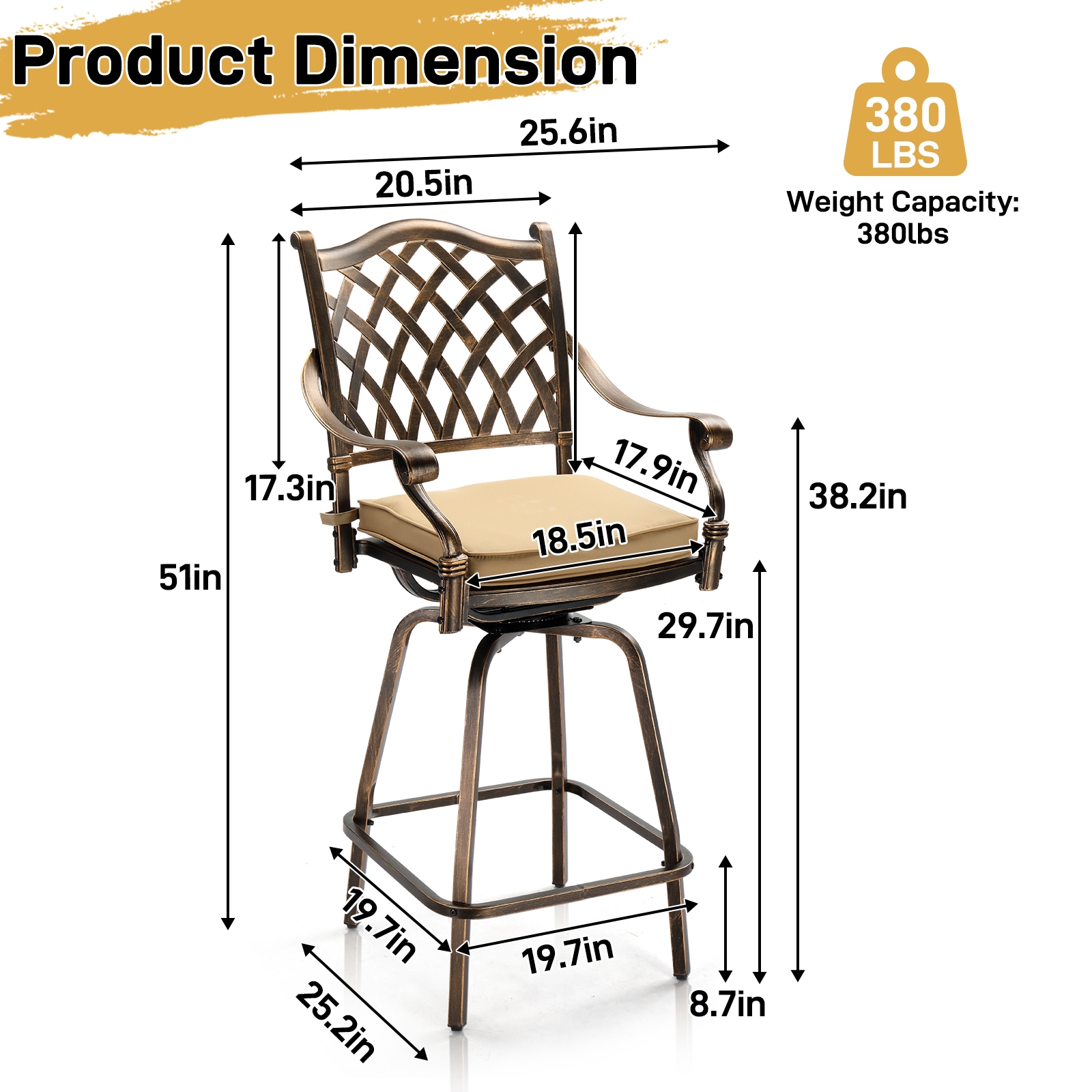 Winado LO1G56001160 Patio-Chairs - View #2