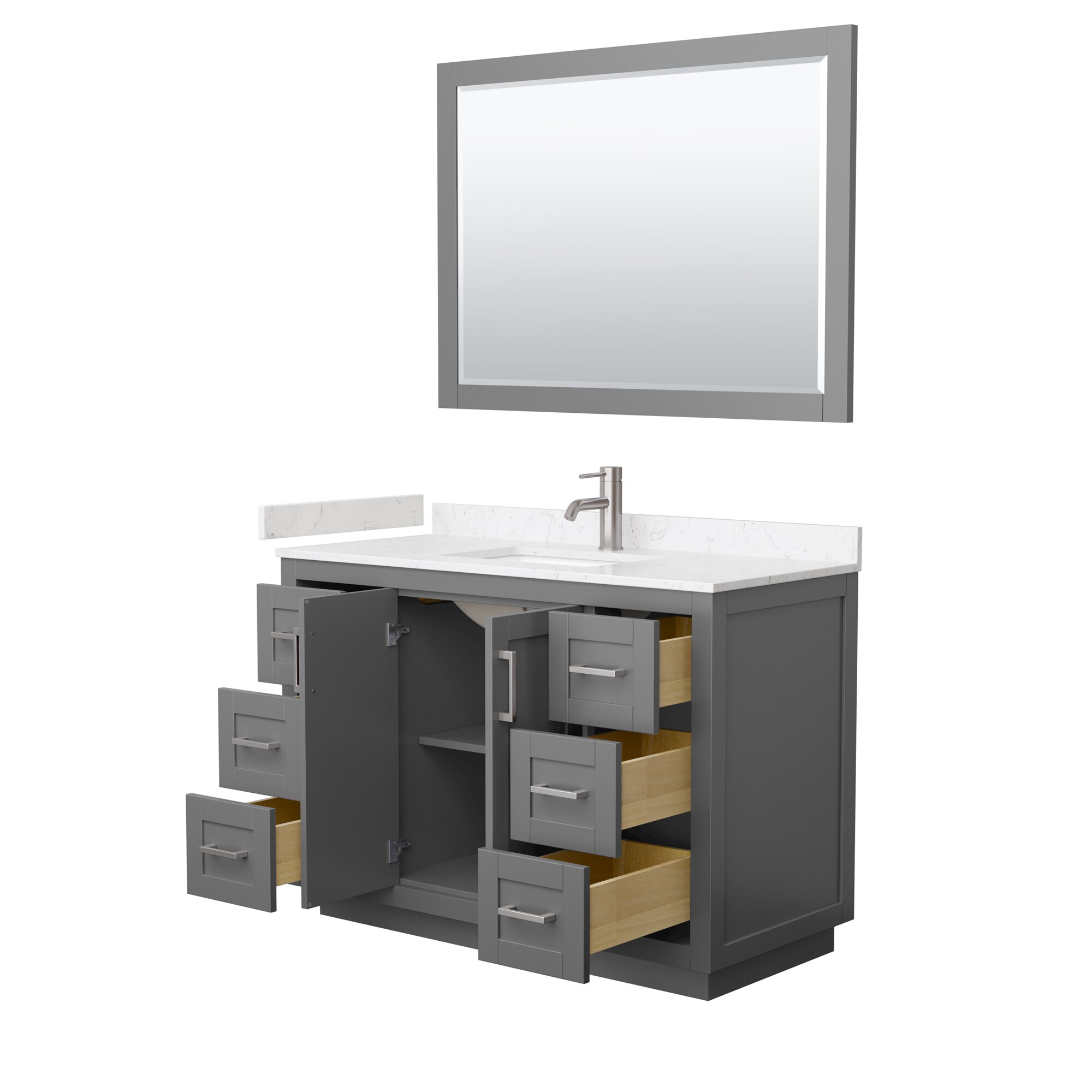 Wyndham Collection WCF292948SKGC2UNSM46 Bath-Vanity-Combo - View #3