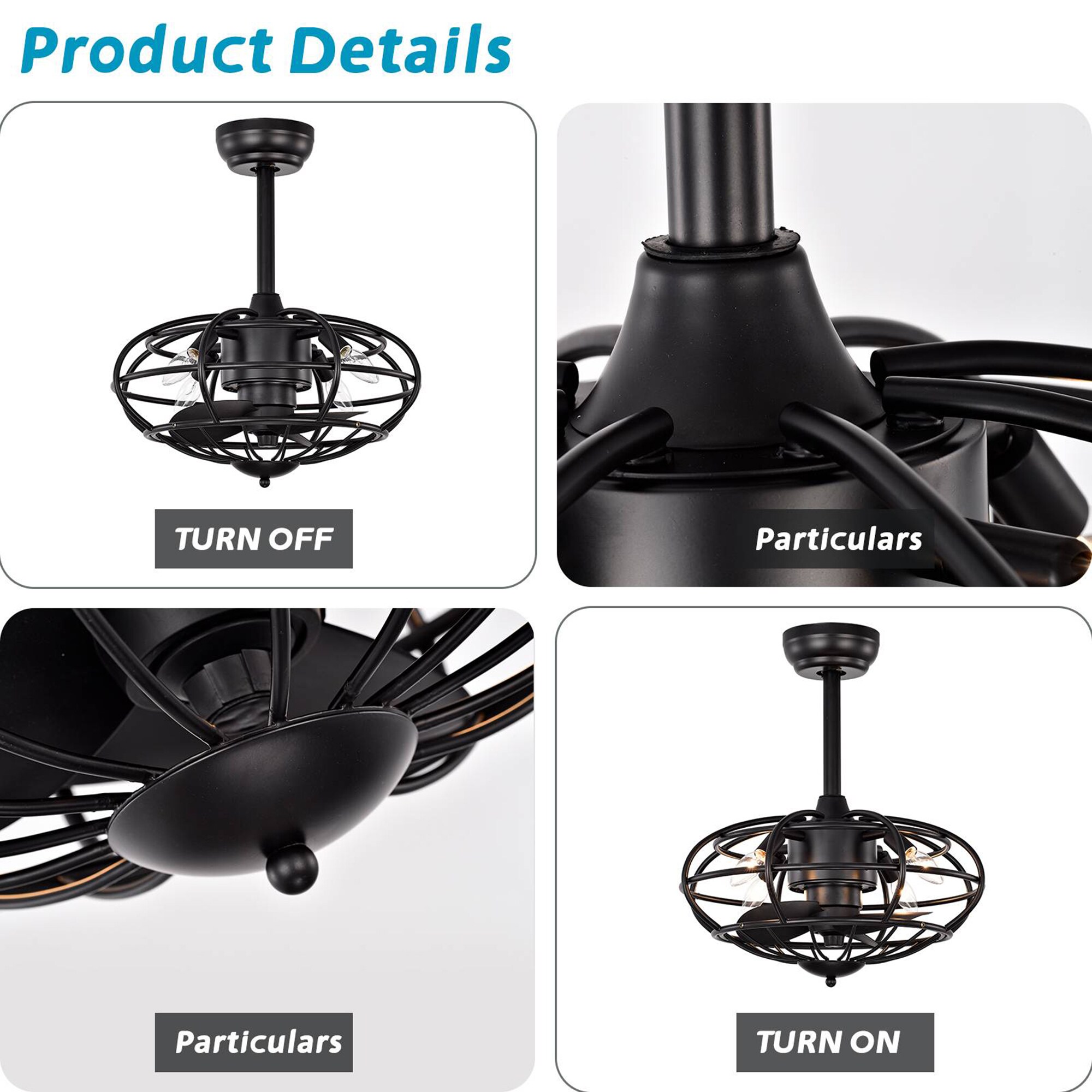 SINOFURN SYB570076BK Ceiling-Fans - View #8