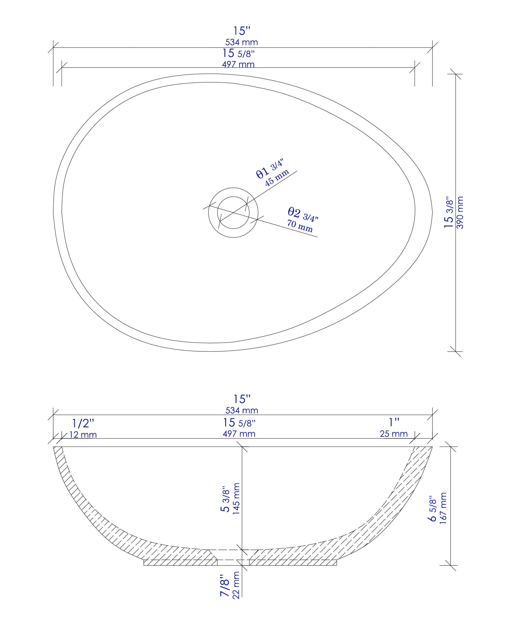 ALFI ABCO21O Bath-Sink - View #6