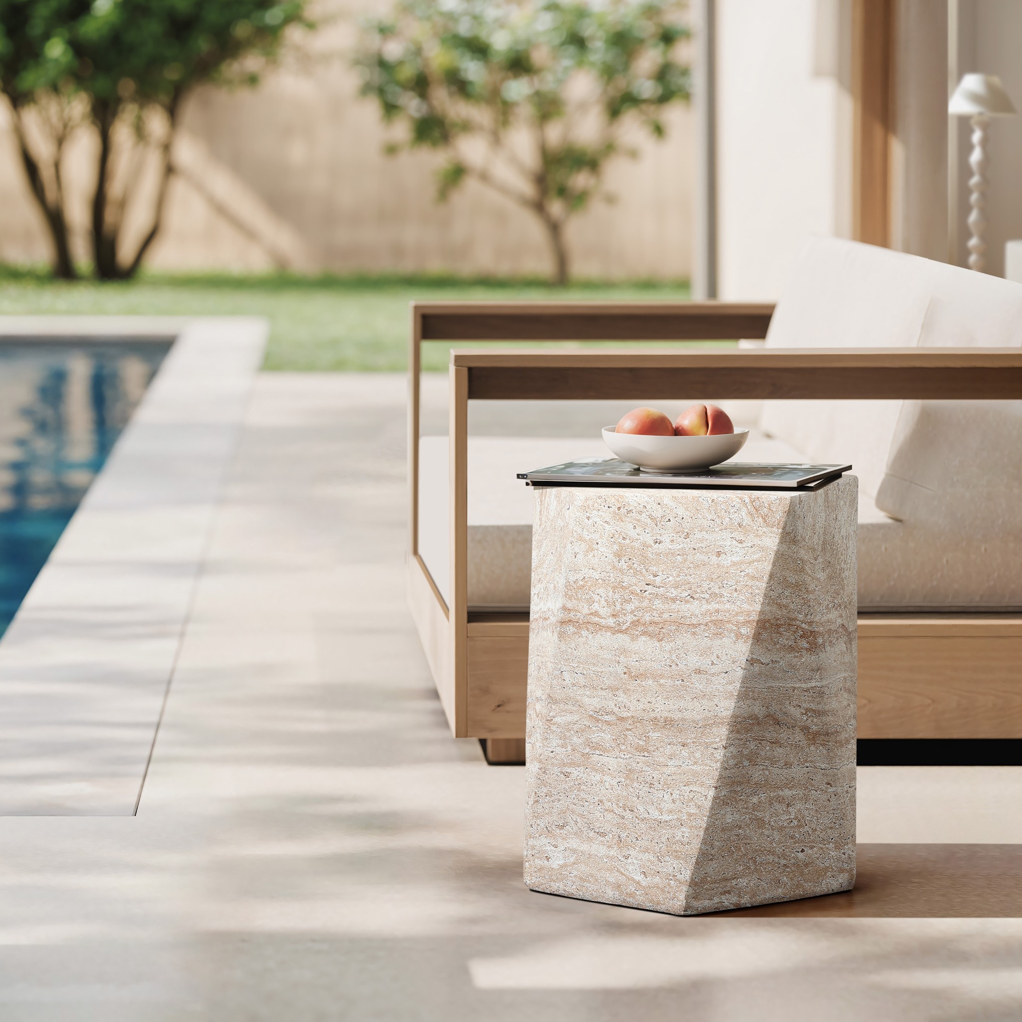 LuxenHome WHOF2408 End-Tables - View #2