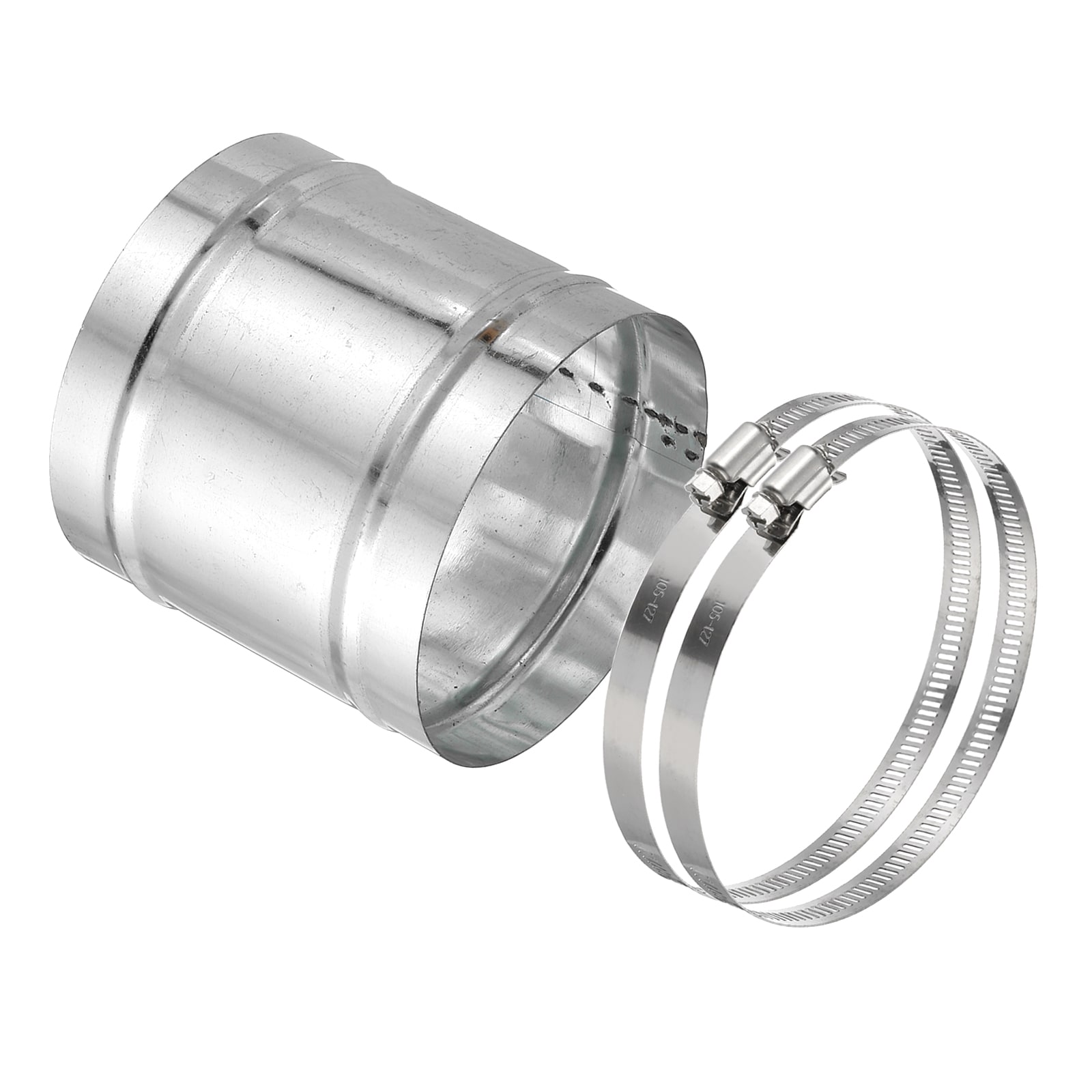 PATIKIL - 4.3-Inch Duct Connector Galvanized Steel Duct Coupling Vent Coupler Dryer Pipe Coupling...
