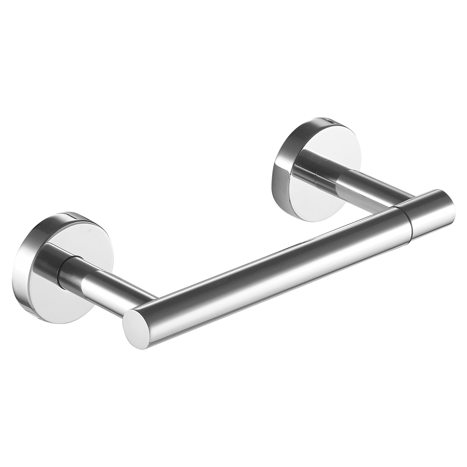 BWE A-91017-C Polished Chrome Wall mount Single post Toilet Paper Holder 1 -Rolls with Storage