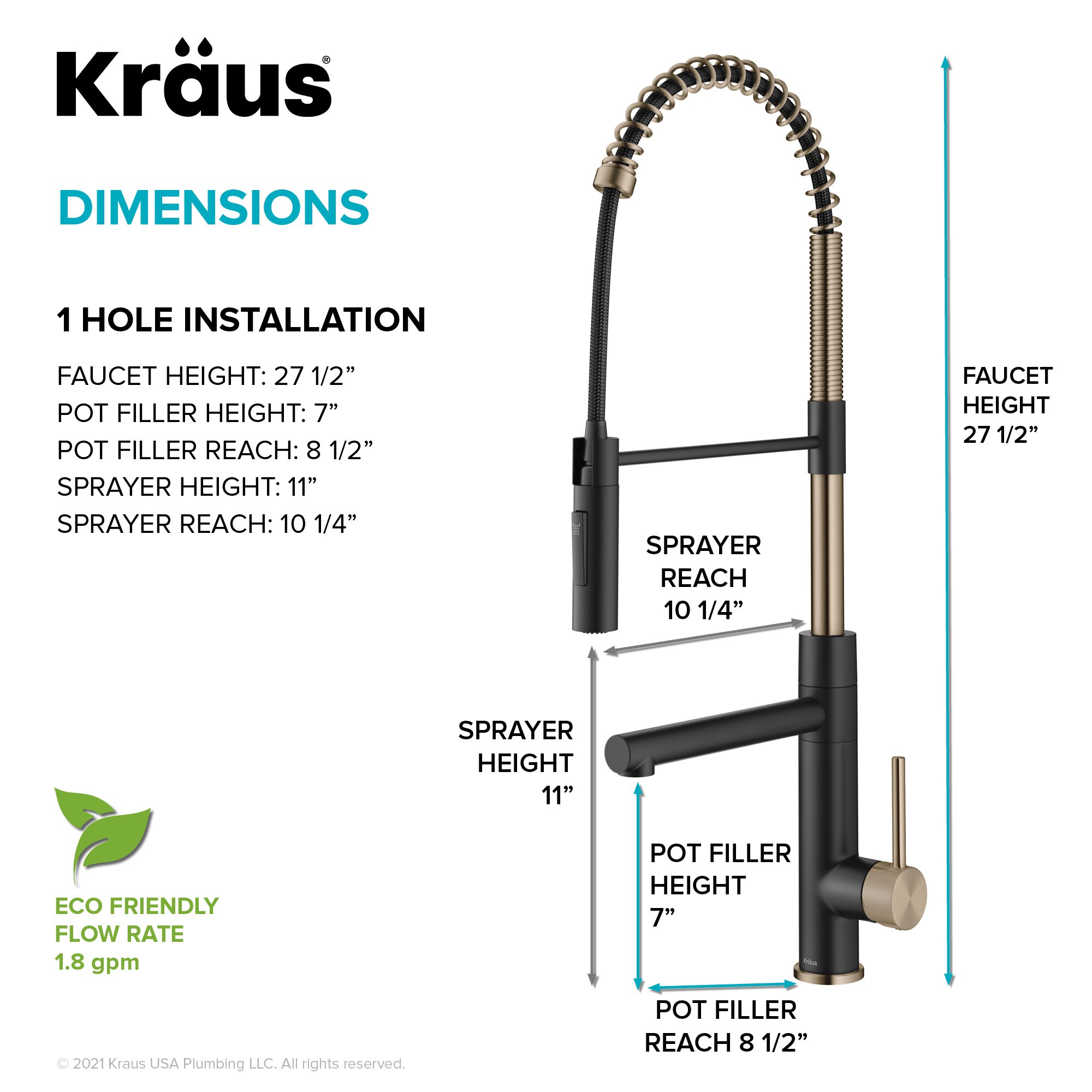 Kraus KPF-1604SFACBMB Kitchen-Faucets - View #7
