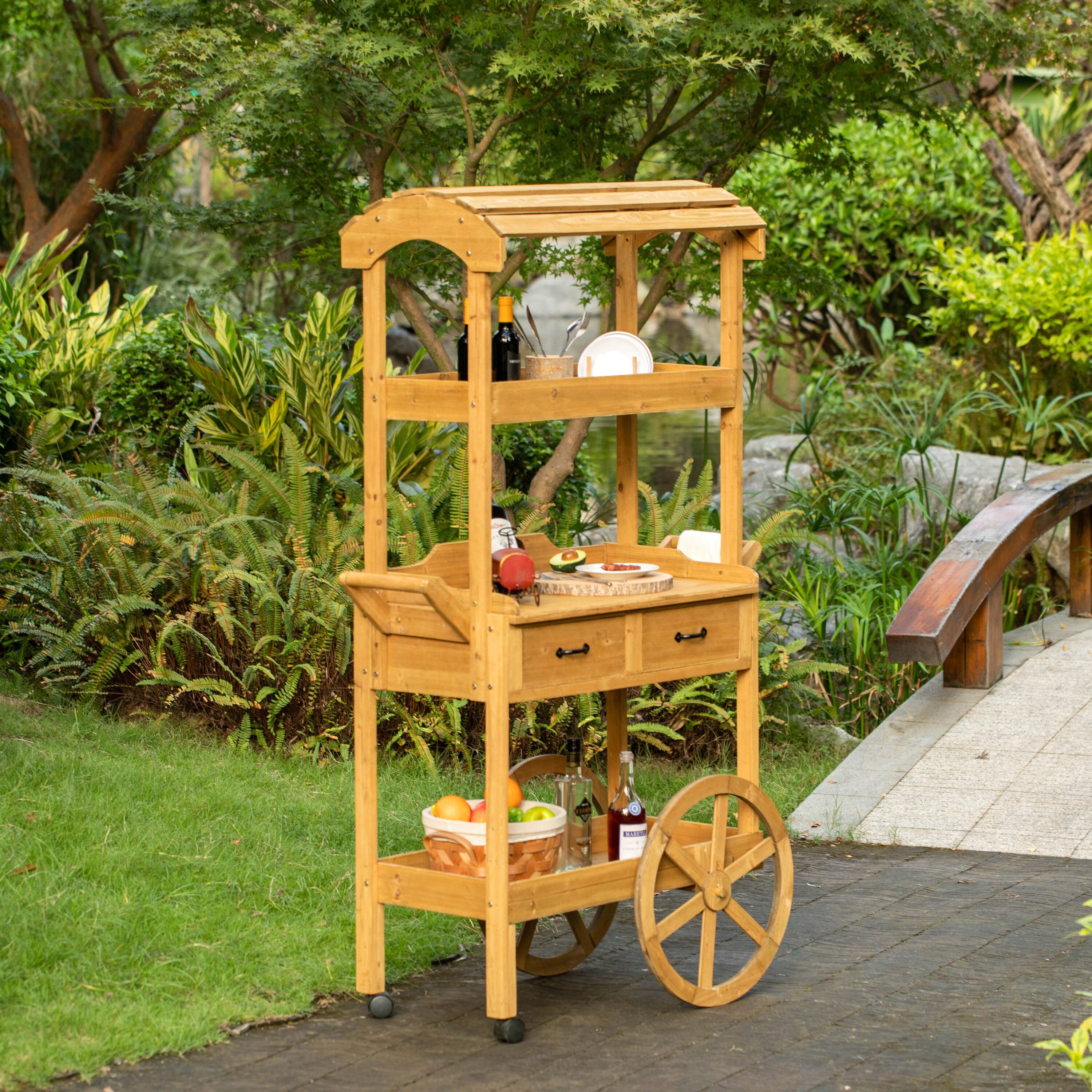 Vintiquewise QI004642 Plant-Stand - View #2