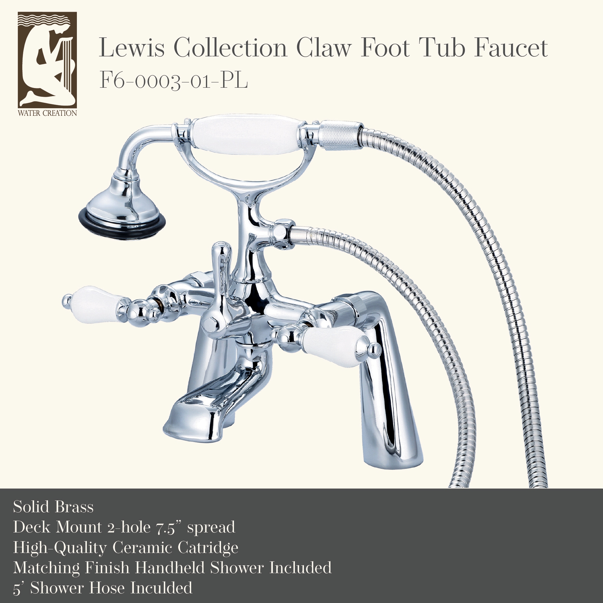 Water Creation F6-0003-01-PL Roman-Tub-Faucets - View #4