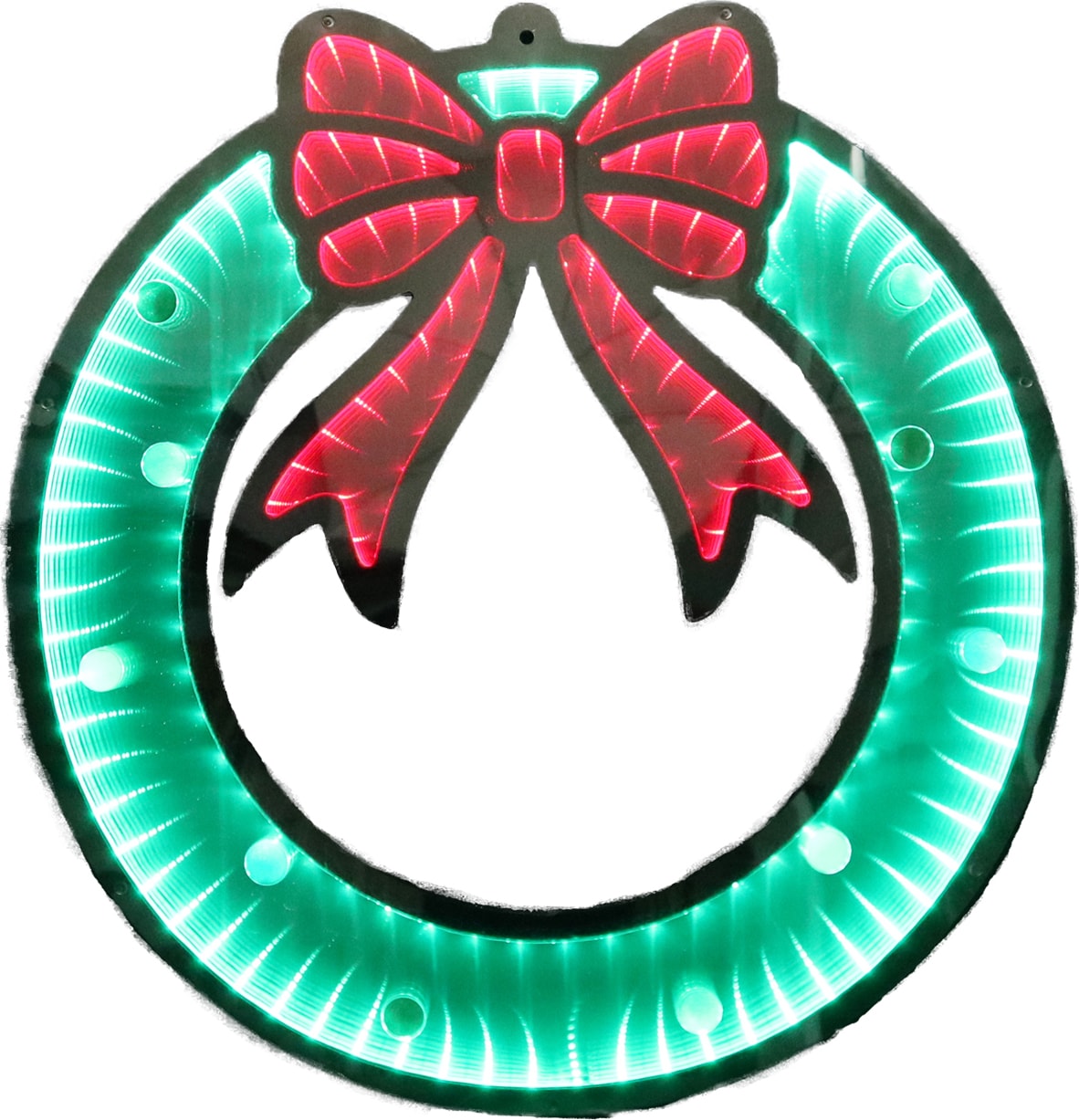  73914SHZX 32-Inches Lighted Wreath Christmas Decor