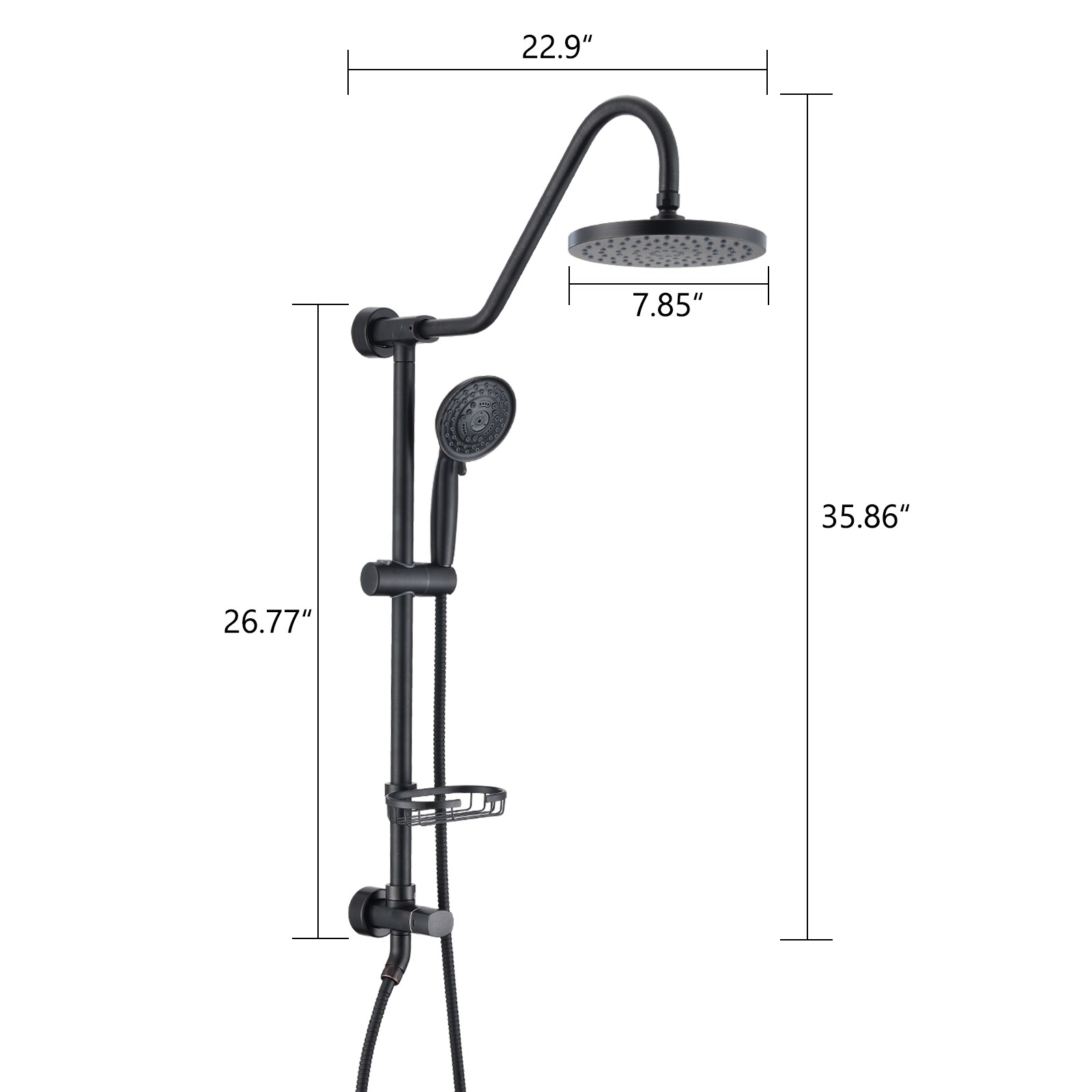 LUCKY ONE LO-KE497493P Fixed-Showerhead - View #4