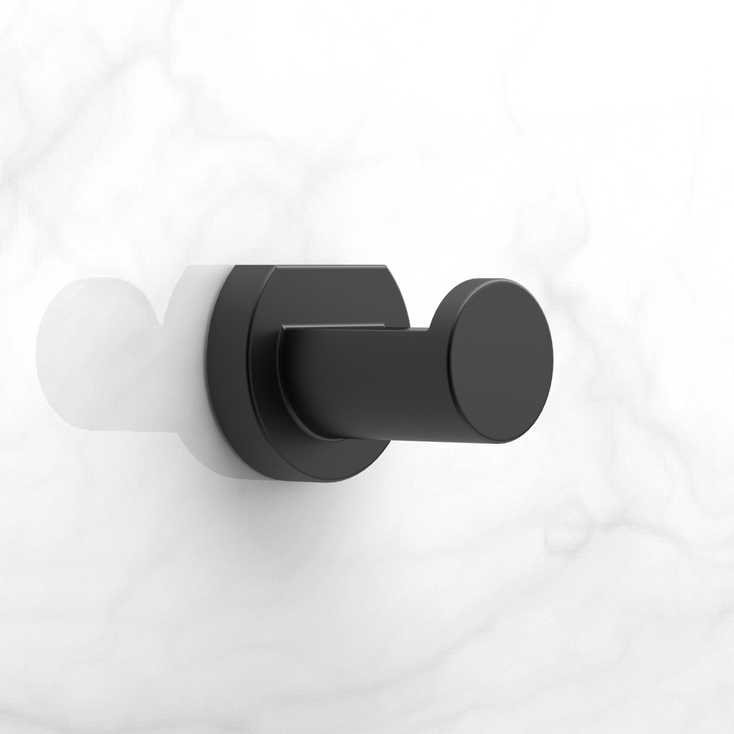 Origin 21 Veda Matte Black Single Wall Mount Towel Hook BTH-003-R3005 ...