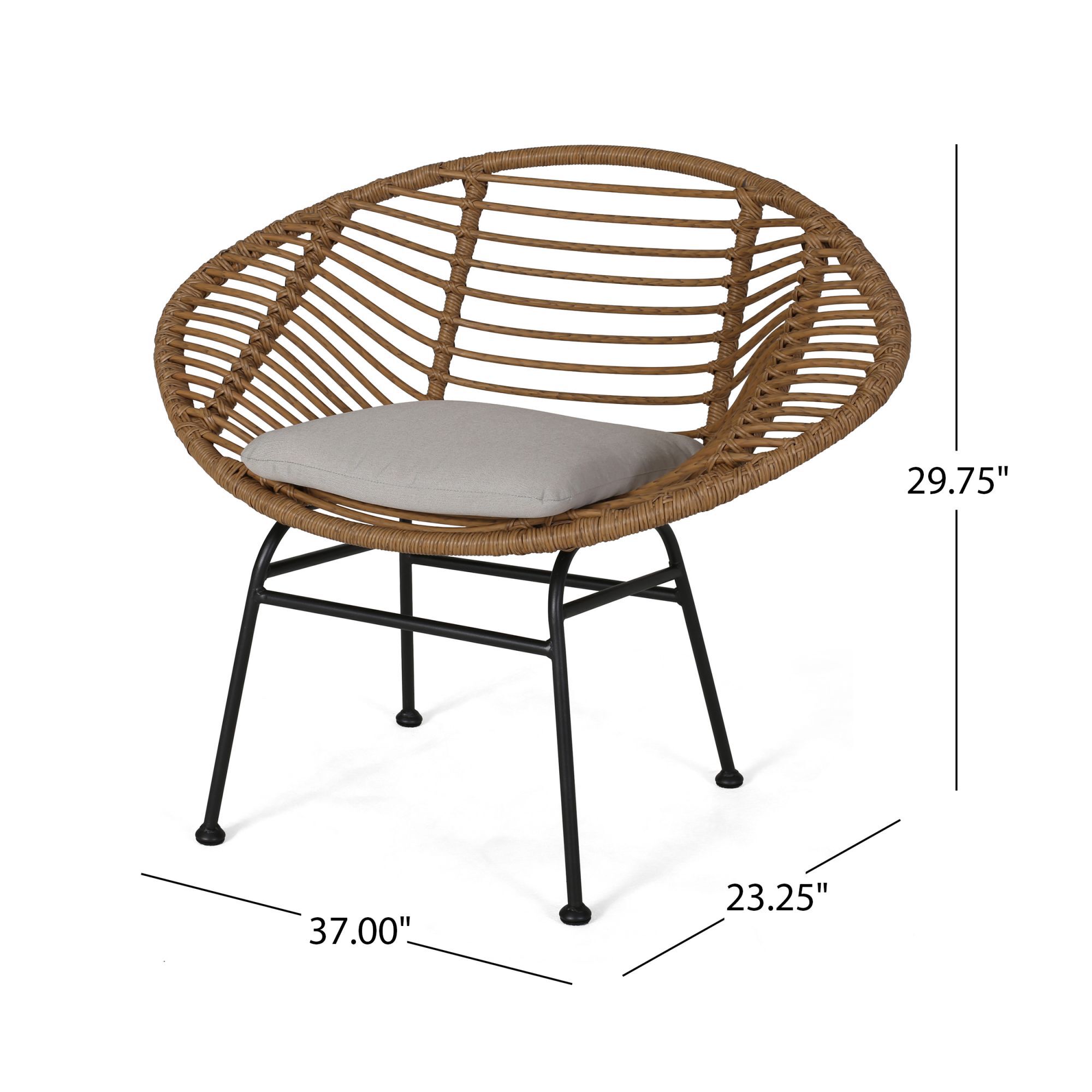 Miki Shinly NHS-LBRN-01JJ Patio-Chairs - View #4