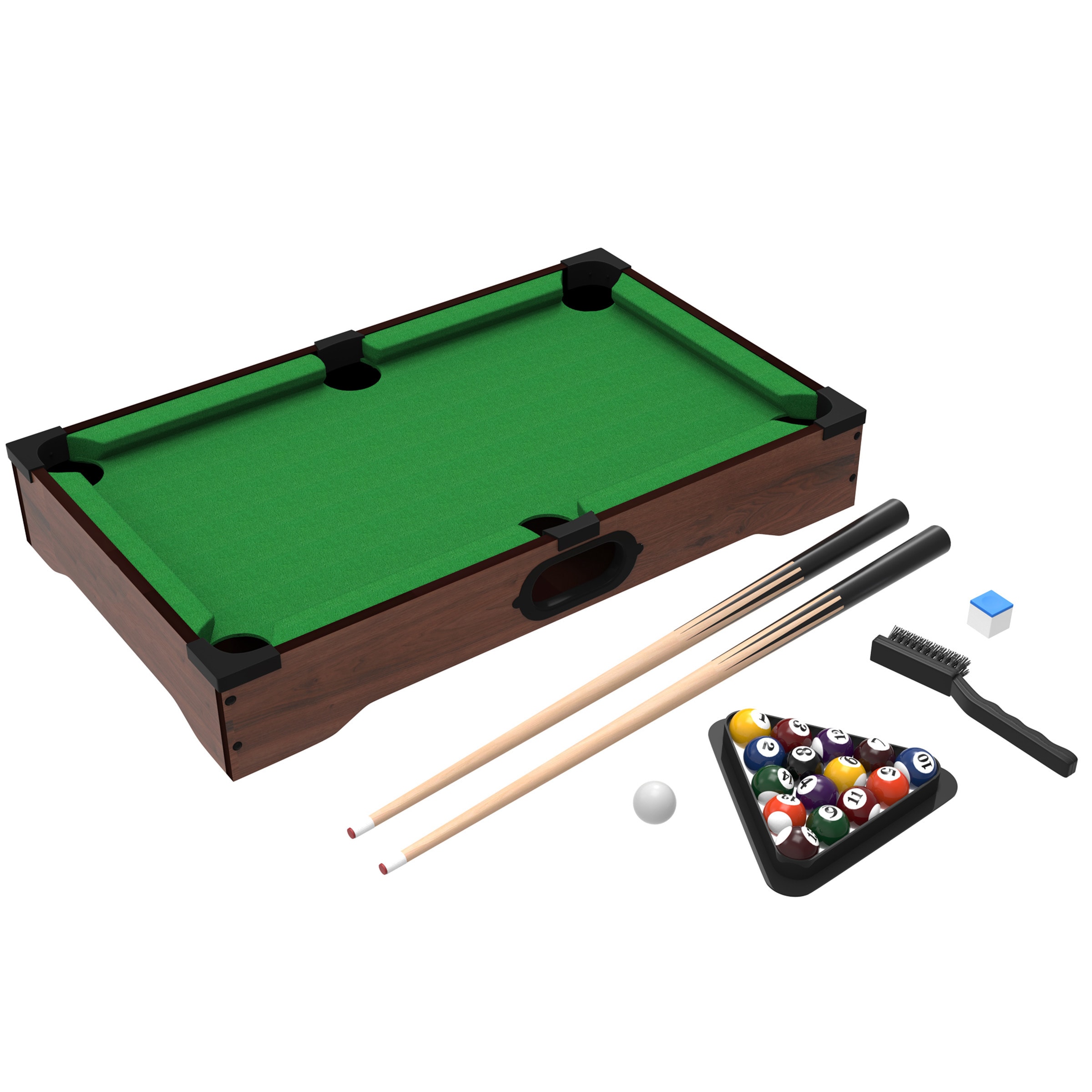 Toy Time Trademark Global Mini Pool Table Set (Tabletop Party Game) in the Board Games department at Lowes