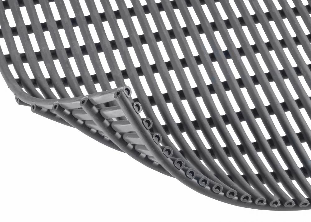 Sheertube MTTGY440 Gray Vinyl Rectangular Outdoor Decorative Sports Anti-fatigue Mat