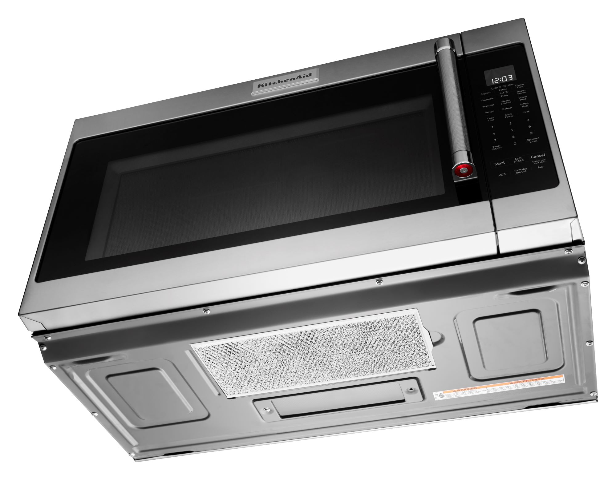 KitchenAid KCMS2055SSS 2.0 cu. ft. Countertop Microwave Oven with 1,200  Cooking Watts, 10 Power Levels, Sensor Cook and 16 Recessed Turntable