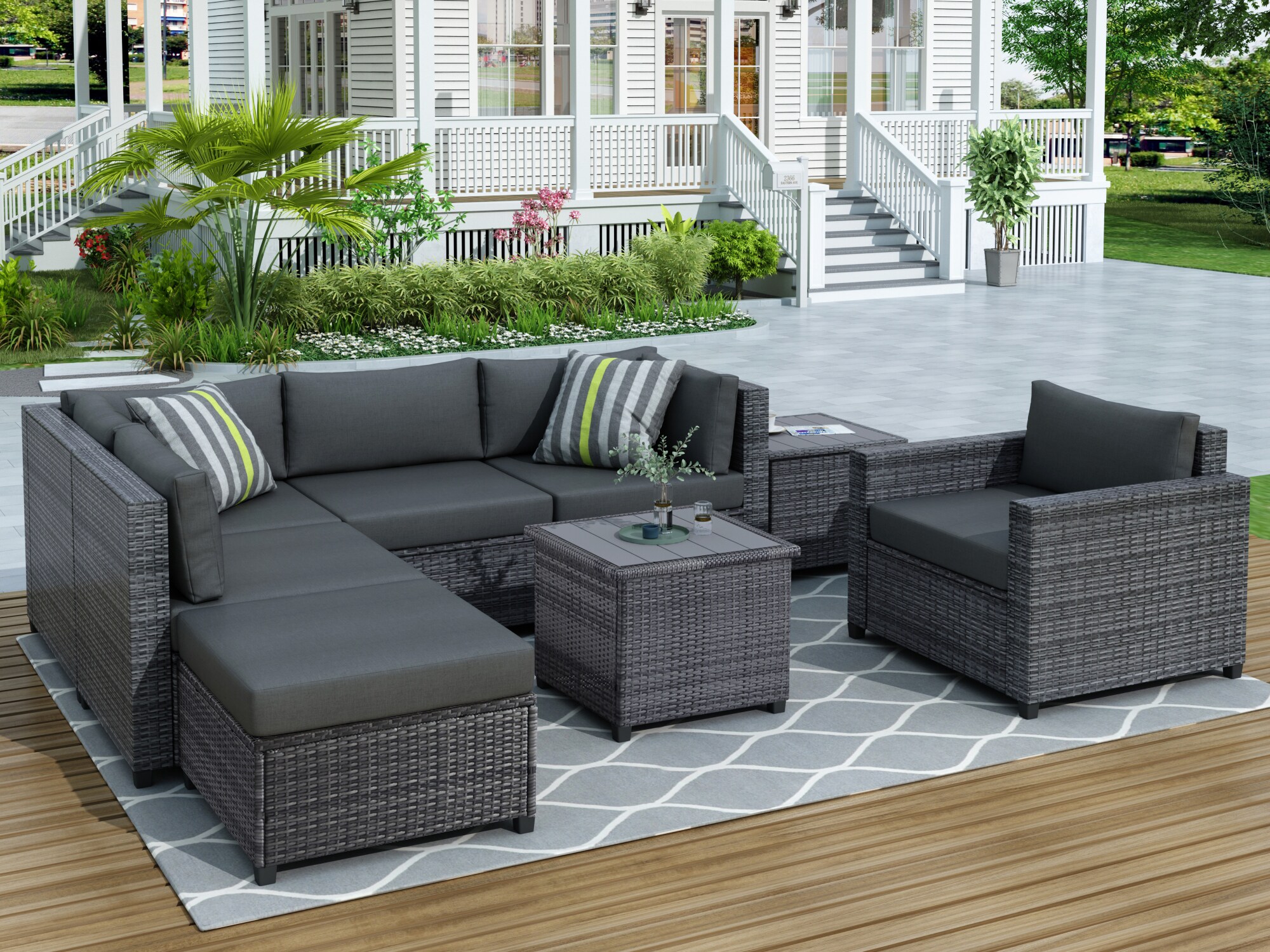 Clihome SL-067WY-GA Patio-Conversation-Sets - View #3