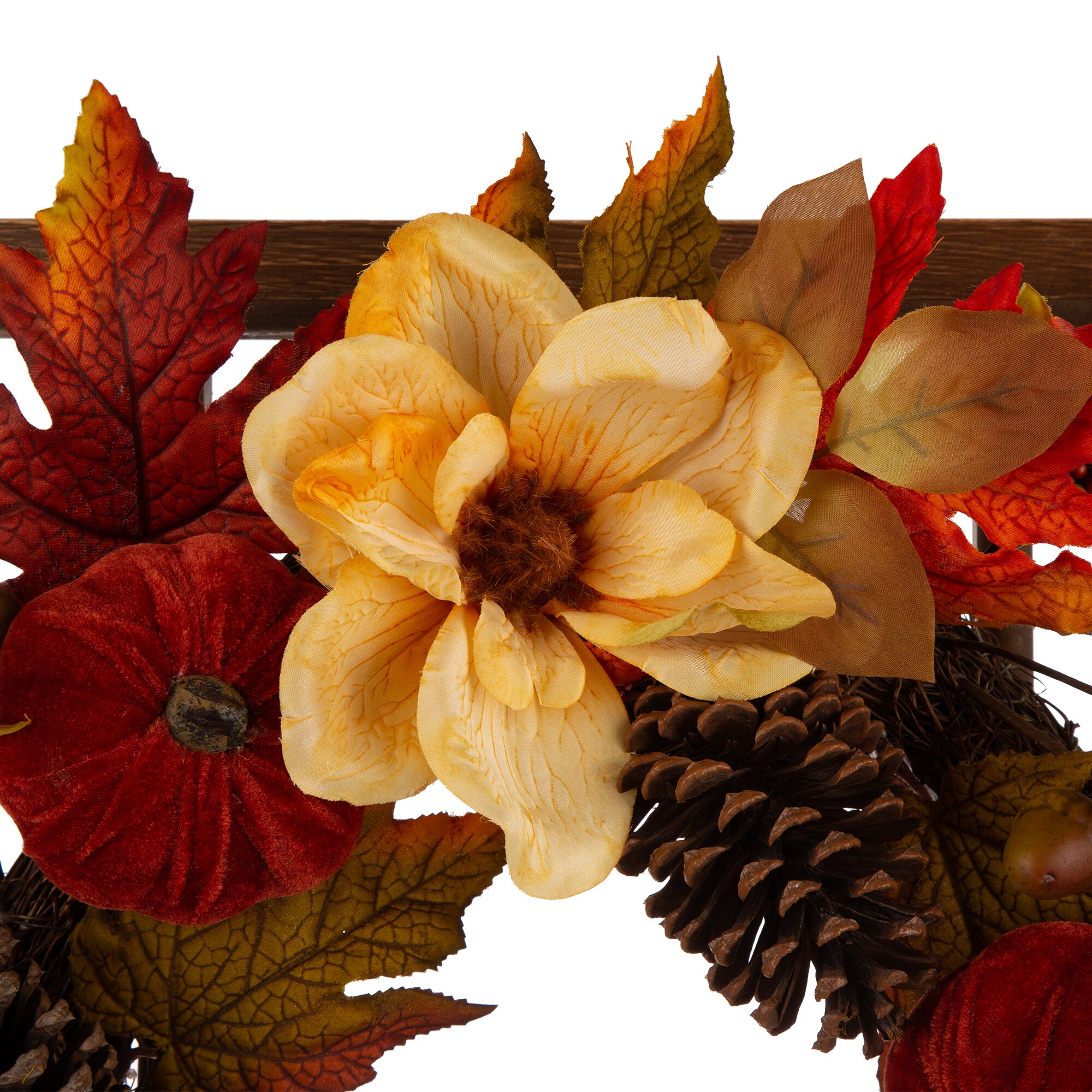 Glitzhome 2005500035 Artificial-Thanksgiving-Wreaths - View #3
