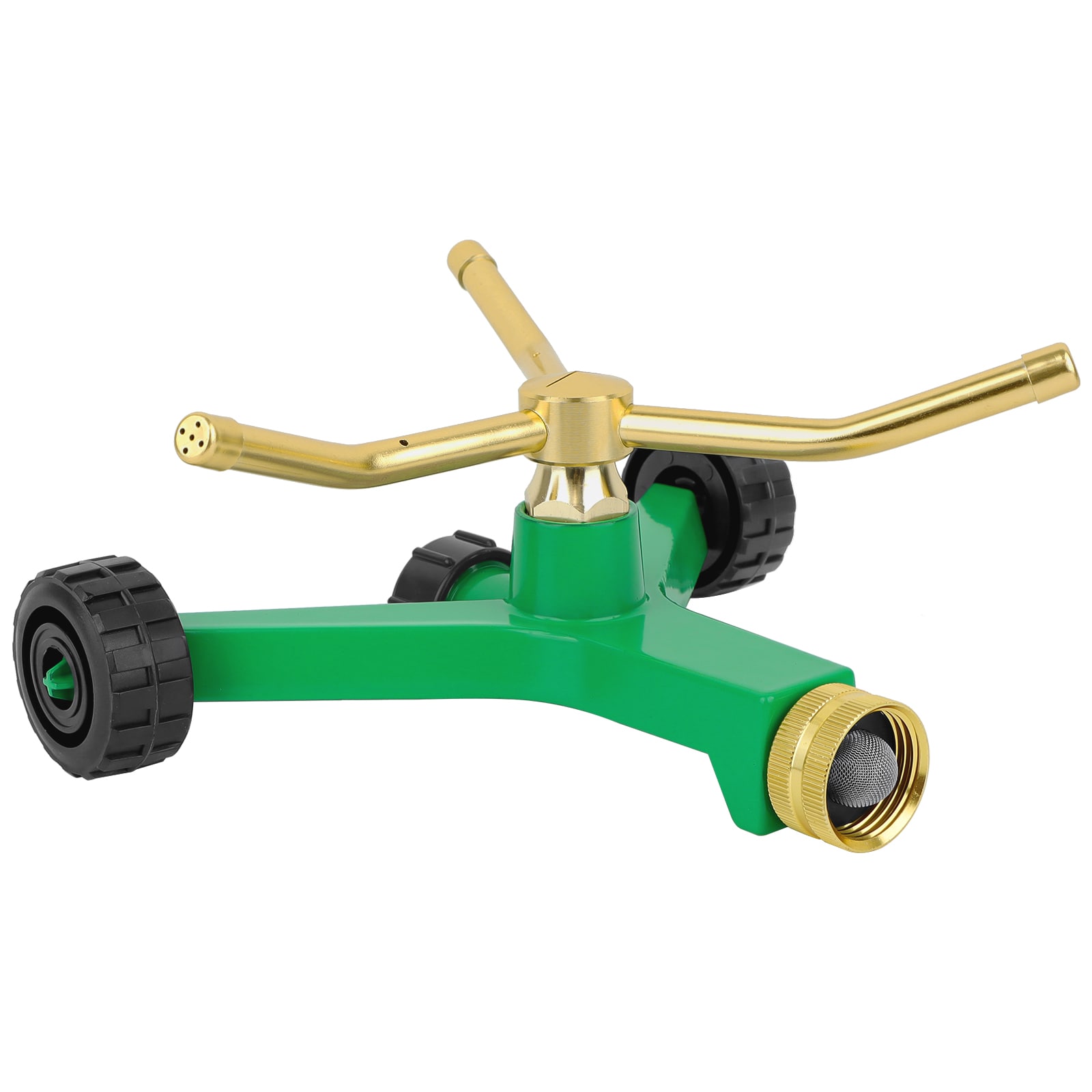 Restmo - Lawn Sprinkler 450-sq ft Rotating Wheeled base Lawn Sprinkler