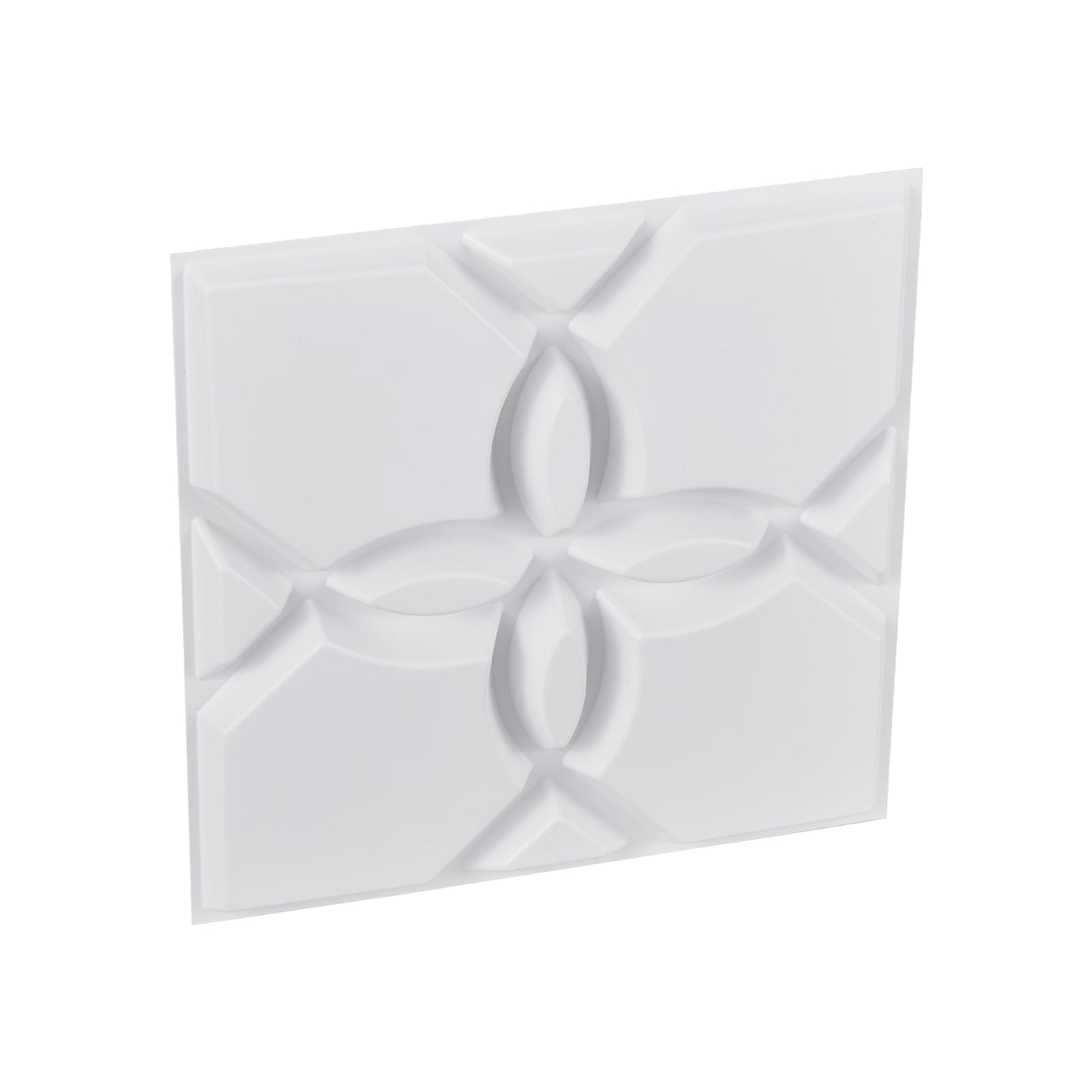 GIVIMO 3D Wall Panels 33-Pack 11.81 x 11.81-in PVC Modern Minimalist Floral Tiles 32-sq ft Accent Wall Panel Home Decor for Ceiling Bedroom Living Gaming Room Matte White #ZMLW014GIVSS1781