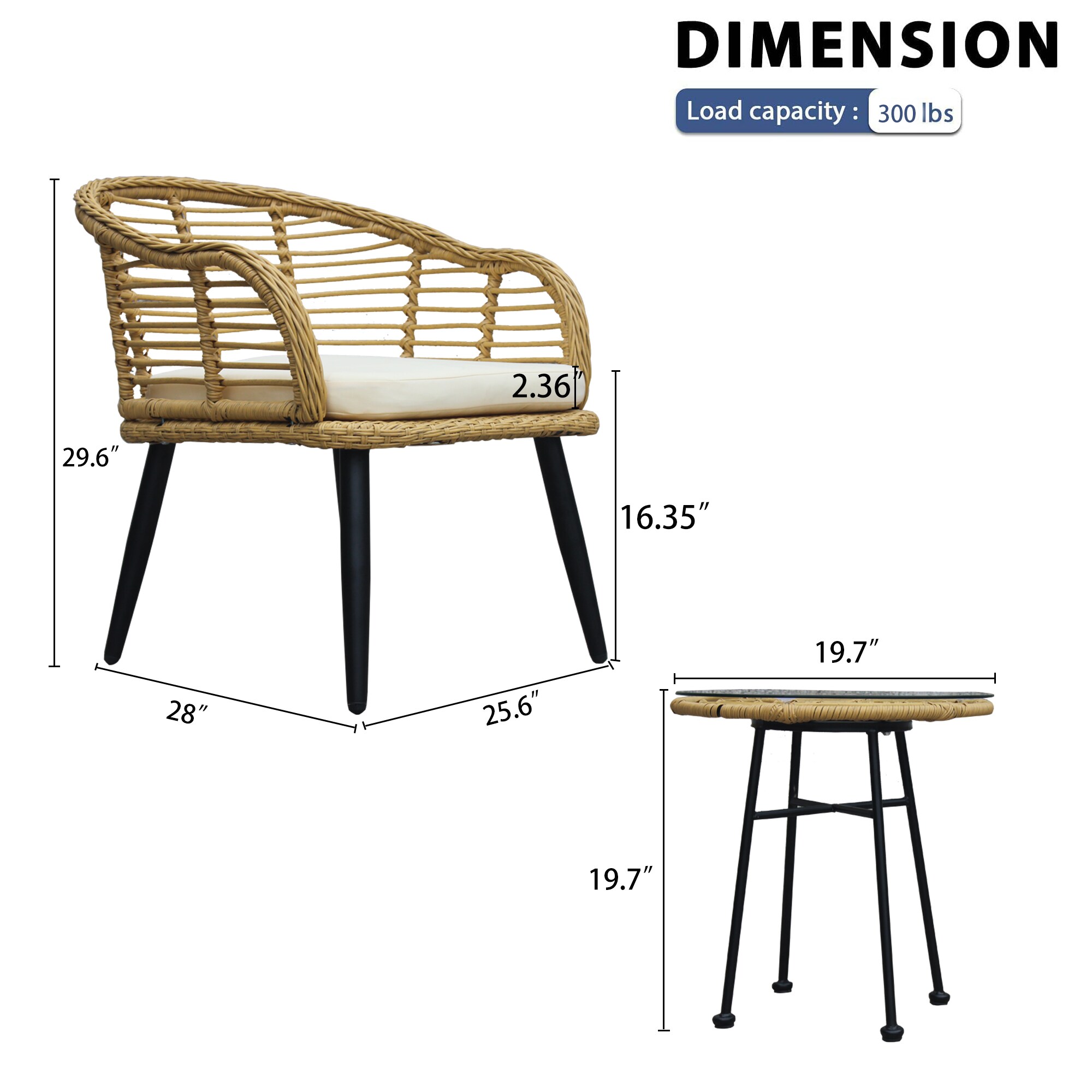 Bayfeve BF-9618IP Patio-Conversation-Sets - View #4