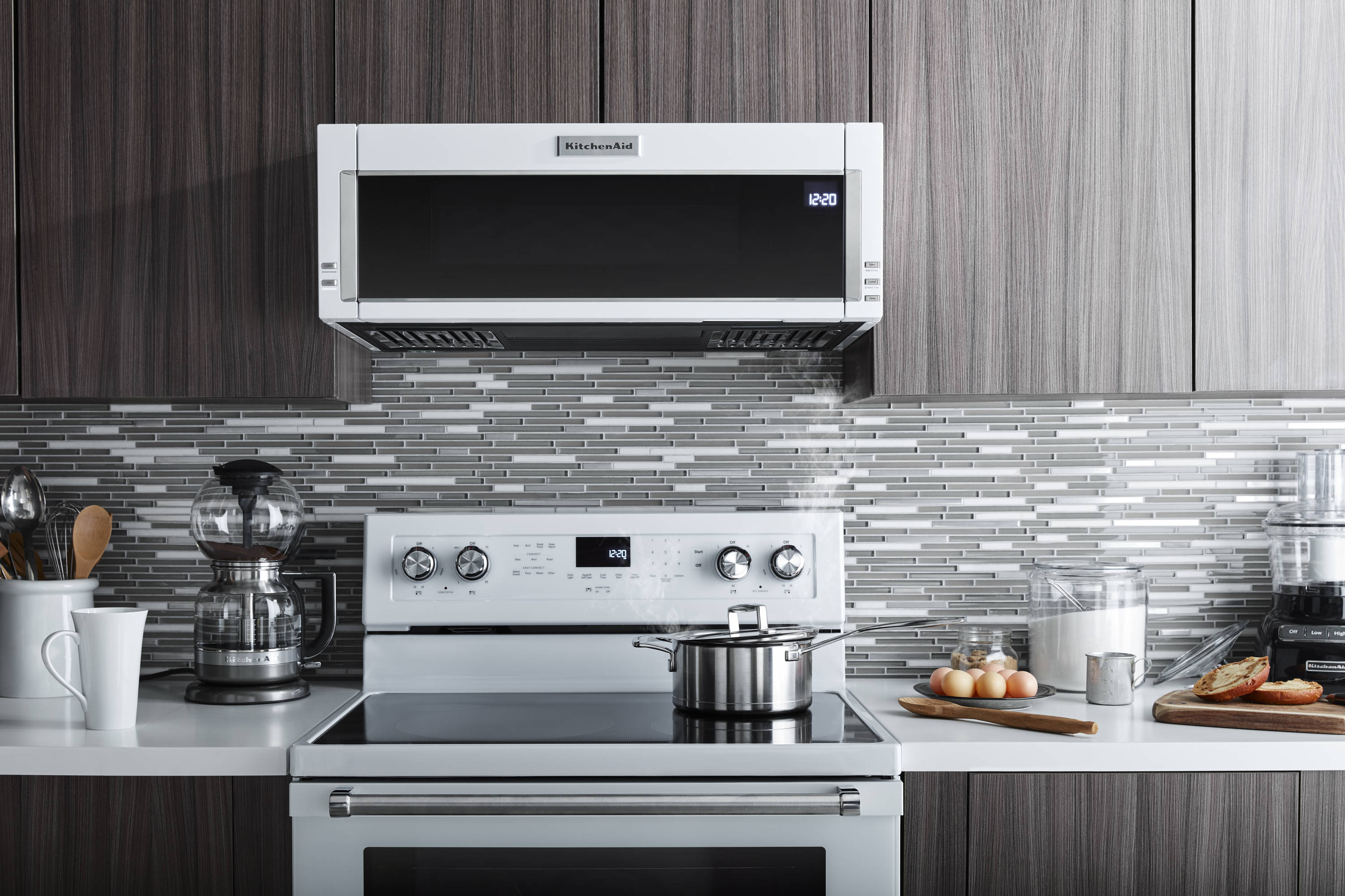 KMHS120EWH in White by KitchenAid in Schenectady, NY - 30 1000-Watt  Microwave Hood Combination