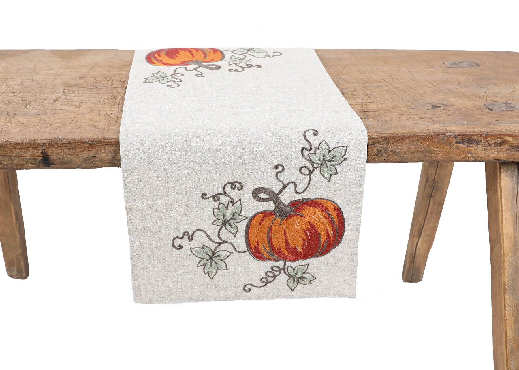 XIA Home Fashions XD198081636LN 16-Inches Pumpkin Tabletop decoration Table runner