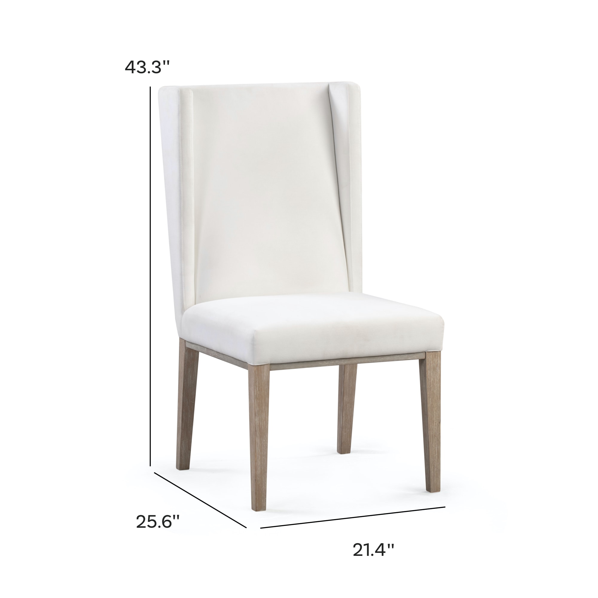 New Heights NHHAMPCHR00WH Dining-Chairs - View #4