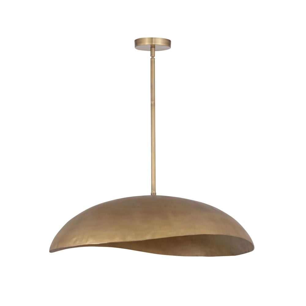 Maxim Lighting Denarii 2 - Light Natural Gold Incandescent Aluminum And Steel Pendant Light