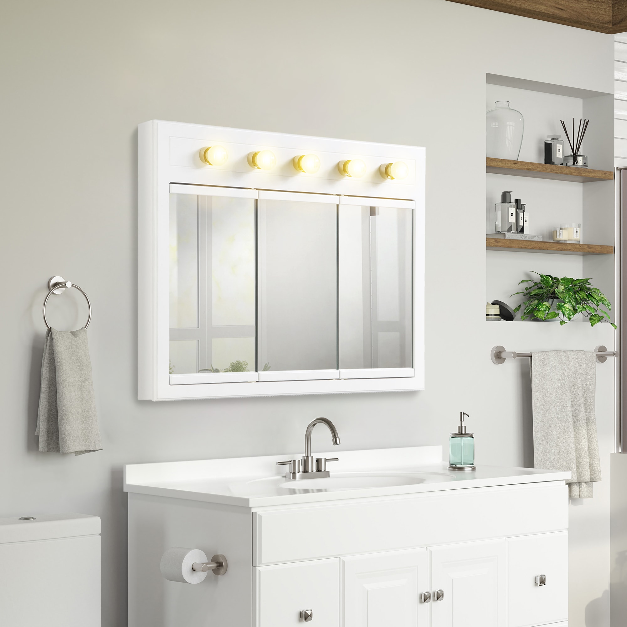 Design House 532390-WHT Bathroom-Medicine-Cabinets - View #7