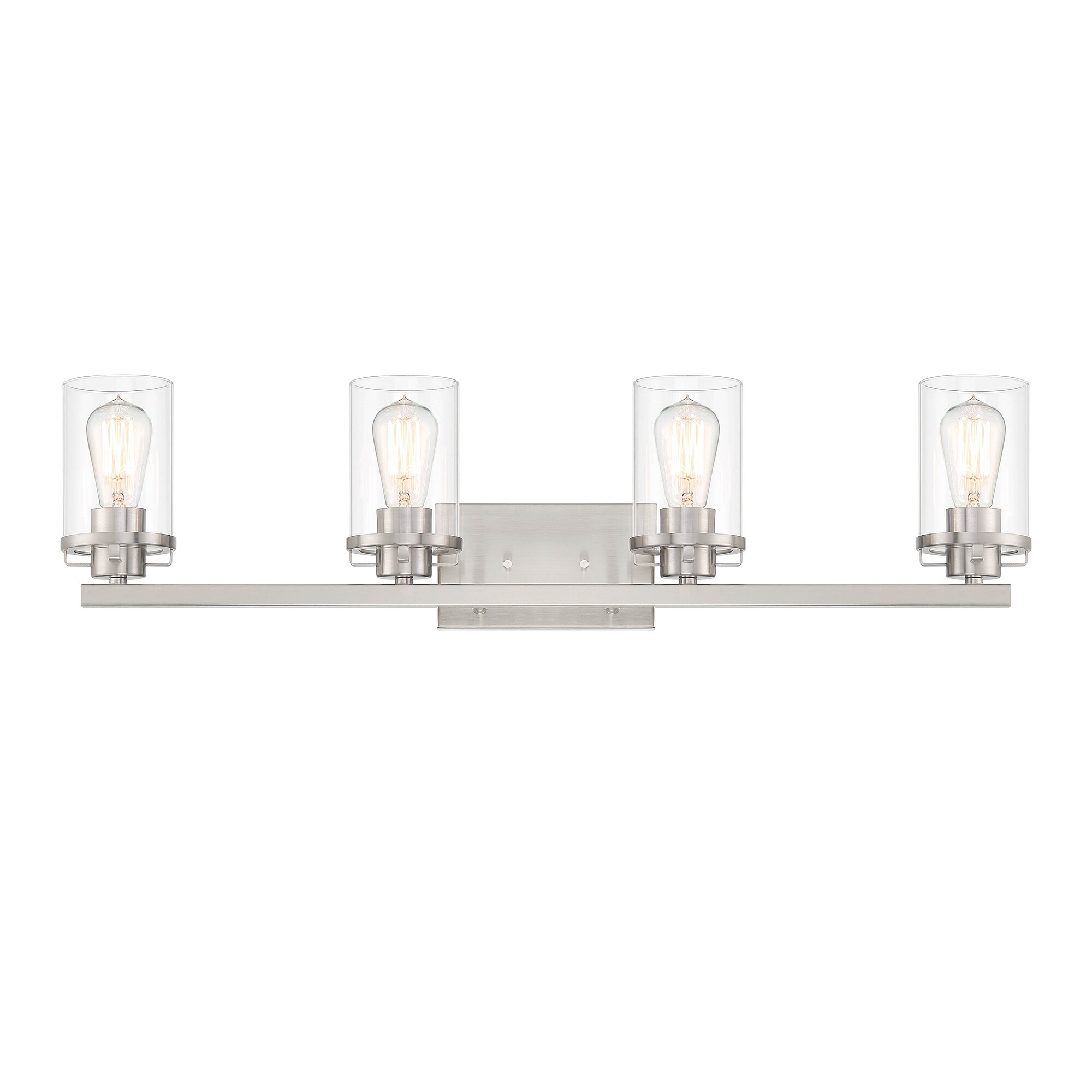 Jedrek 33.75" Brushed Nickel Industrial Outdoor Cylinder Light