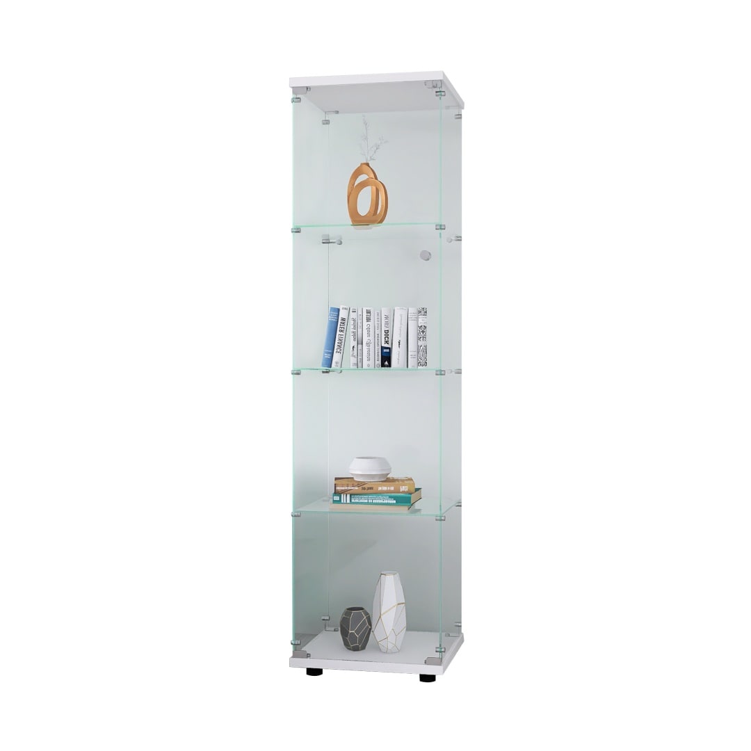 ZAKLOOP 16.7-in W x 64.7-in H Iron White Freestanding Utility Storage Cabinet #MD1806P197873