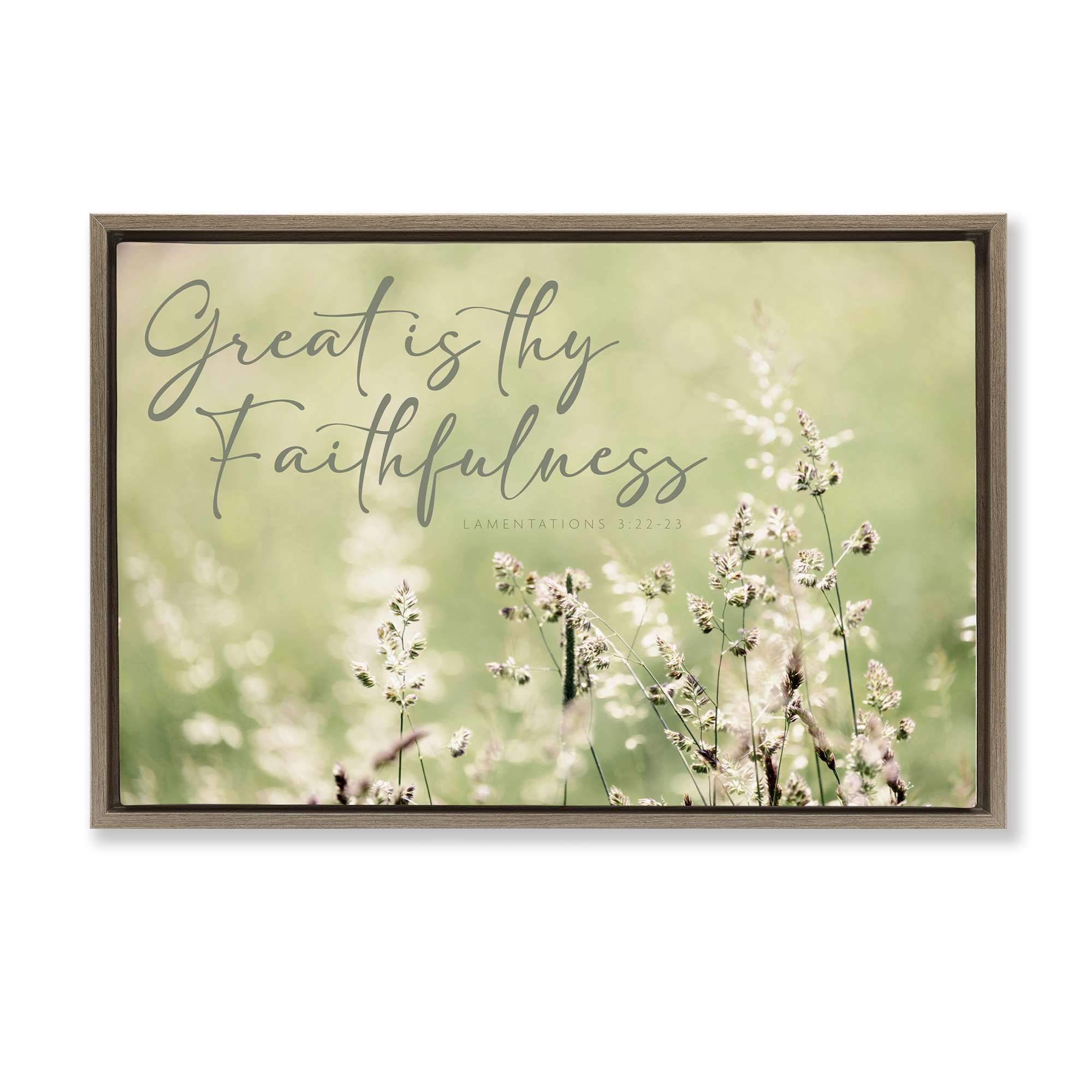Stupell Industries BS-825-FFE-16X24 Spiritual Faithfulness with Florals Floating Frame design by Erin Marie
