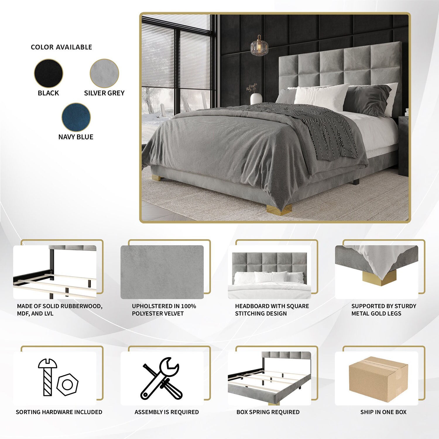 CasePiece C8539KUB-SGY-VV beds - View #9
