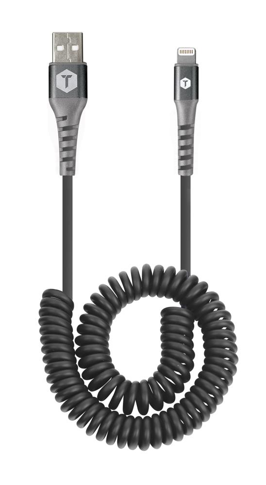 coiled usb lightning cable