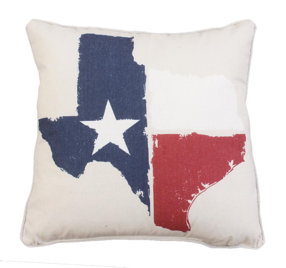 CURATED COLLECTIONS TH021277001LOW 20-in x 20-in Natural Multi Indoor Decorative Pillow