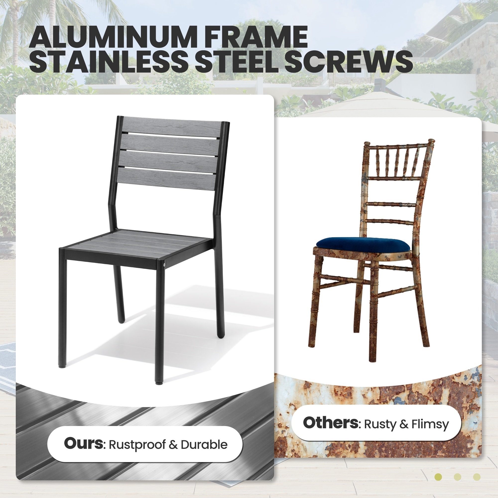 Crestlive Products CL-DC037GRY-2 Patio-Chairs - View #7