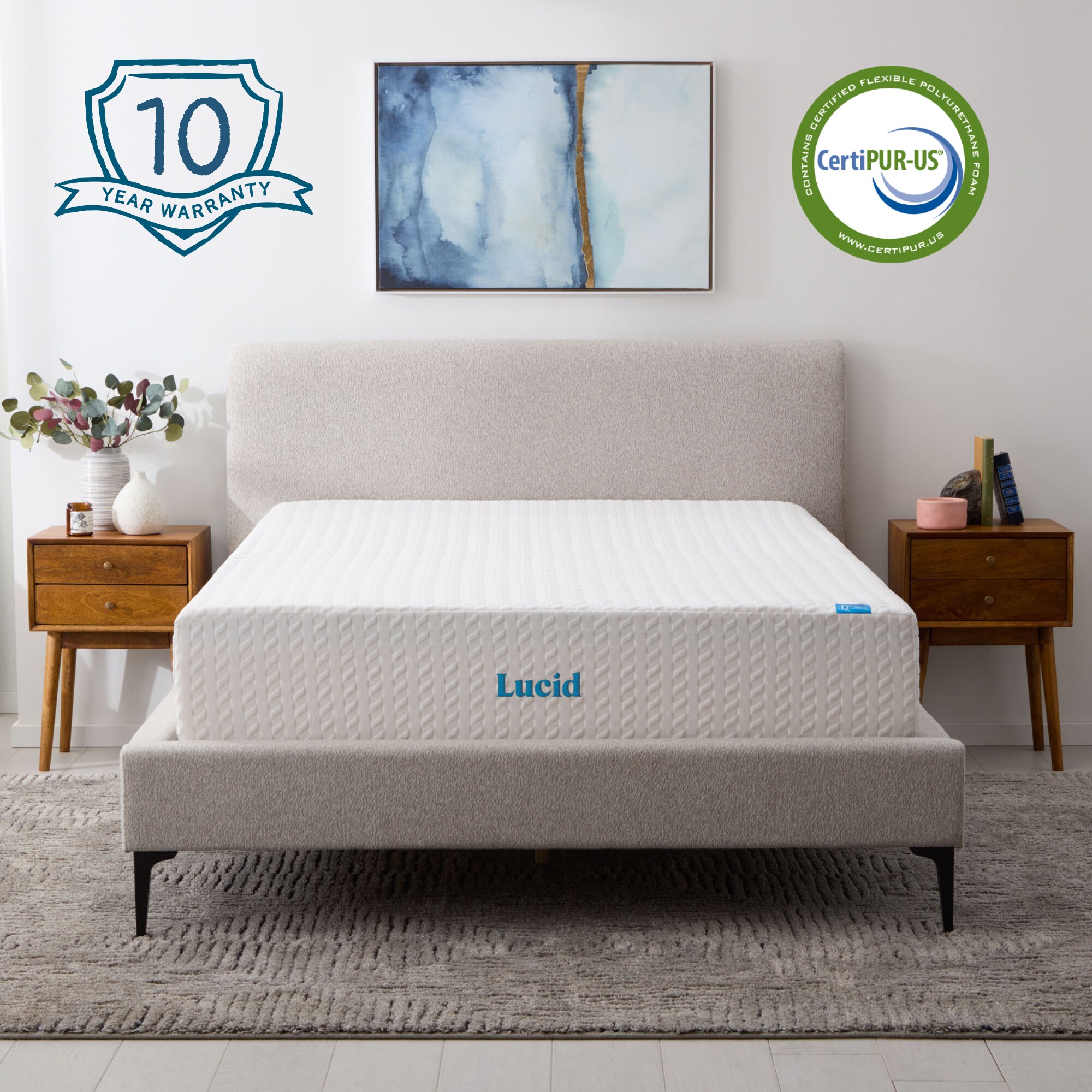 LUCID Comfort Collection LUCC12FF45GF Mattresses-Boxsprings - View #2