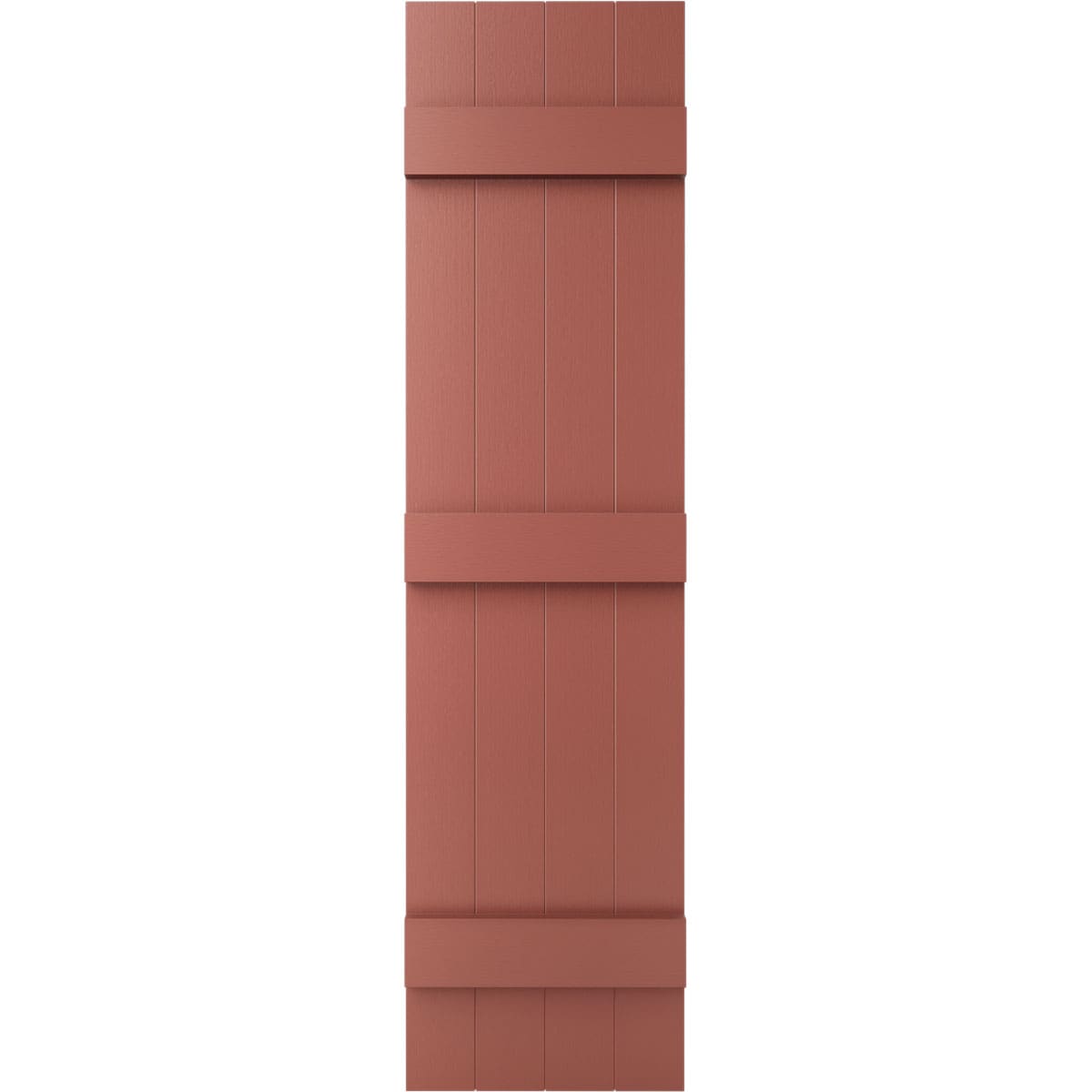 Ekena Millwork LJ4S14X05900RD 14-in W x 59-in H Burgundy Red Board and batten Exterior Shutters ( 2 -Pack )
