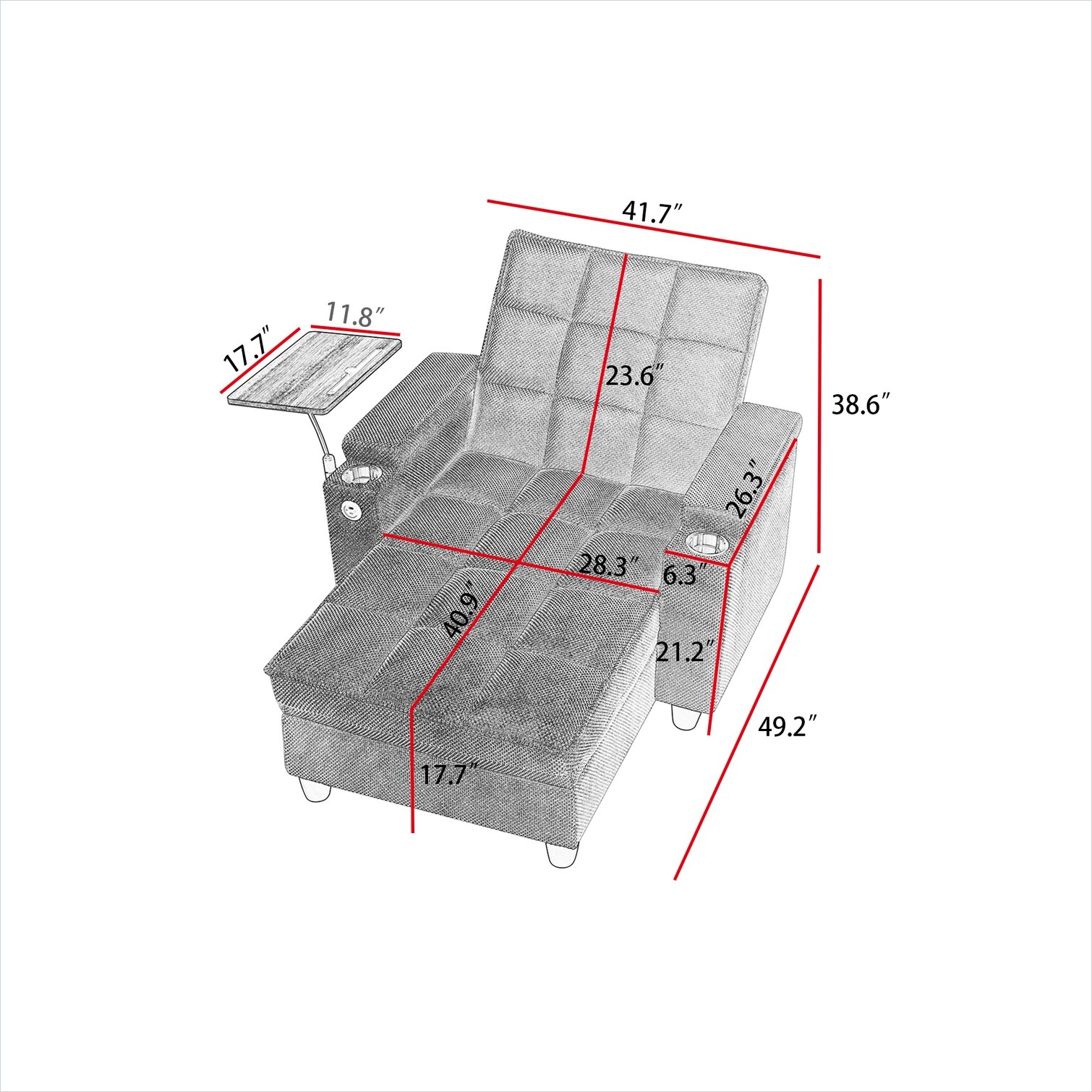 SUNCREAT JRUHW37ICY8K Sofas-Loveseats - View #3