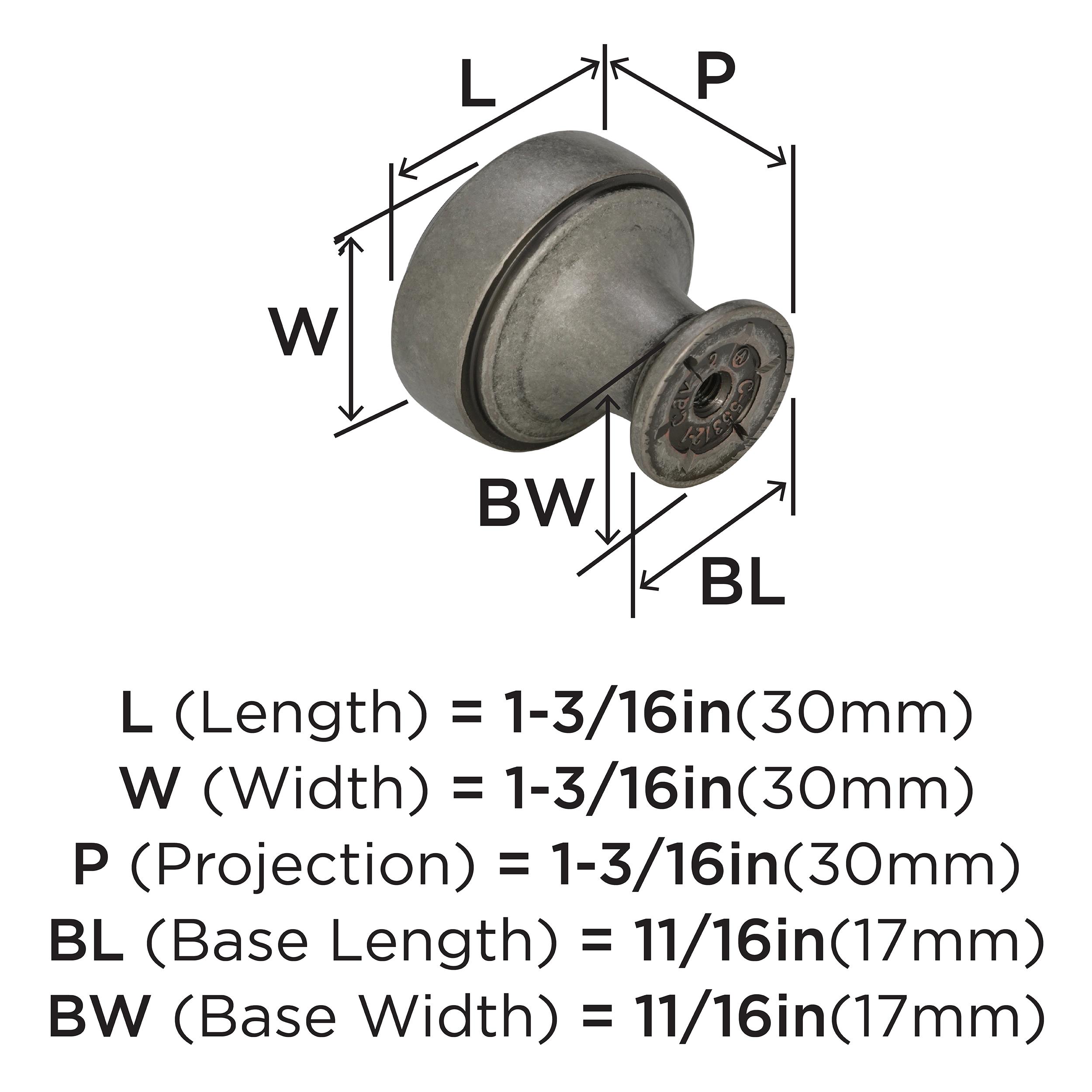 Amerock BP55312AP Cabinet-Knobs - View #3