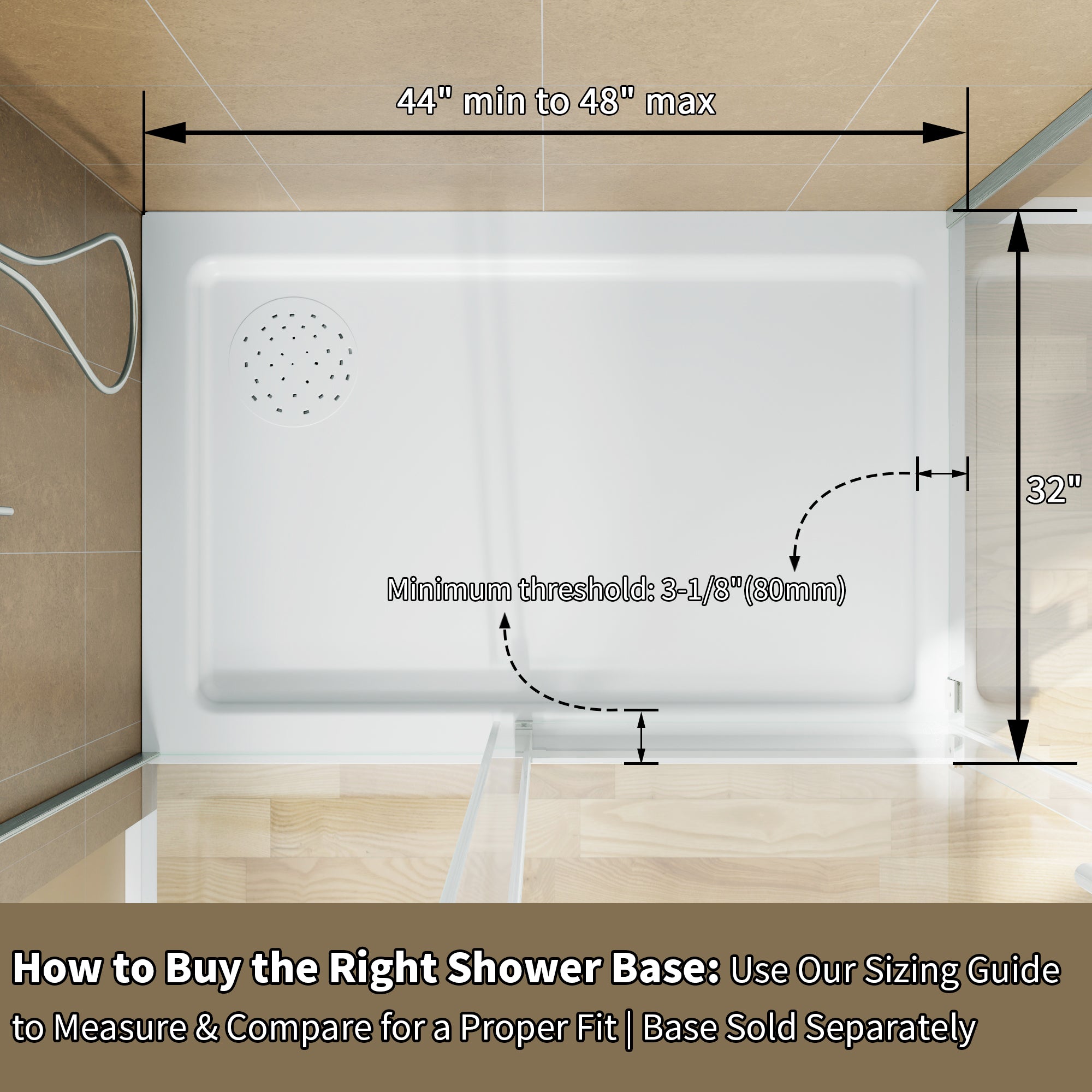 Boyel Living BL4872B0102CBN Alcove-Shower-Kit - View #5