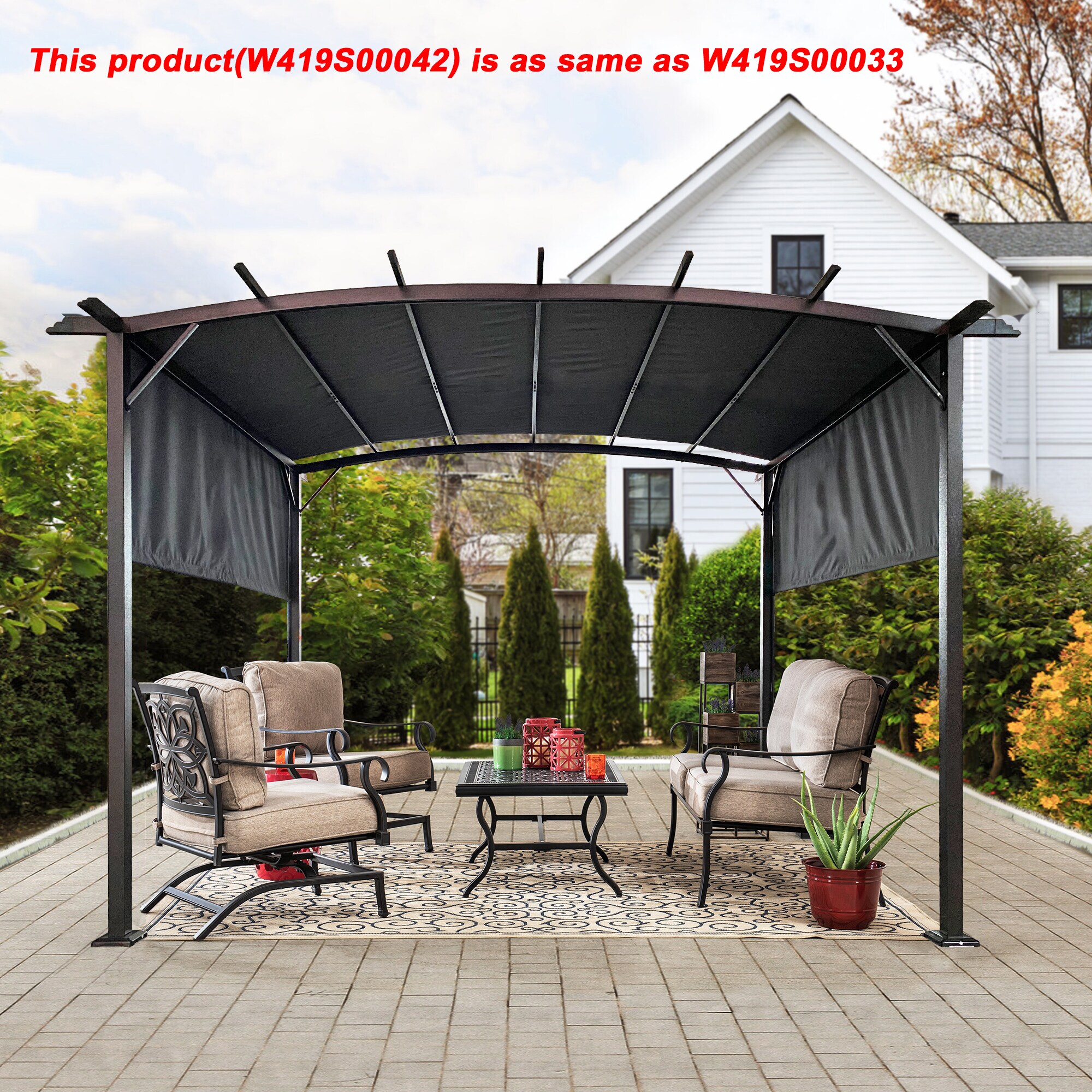 LUXEYARD DS-X-W419S00042 Wood-Resin-Gazebos - View #2