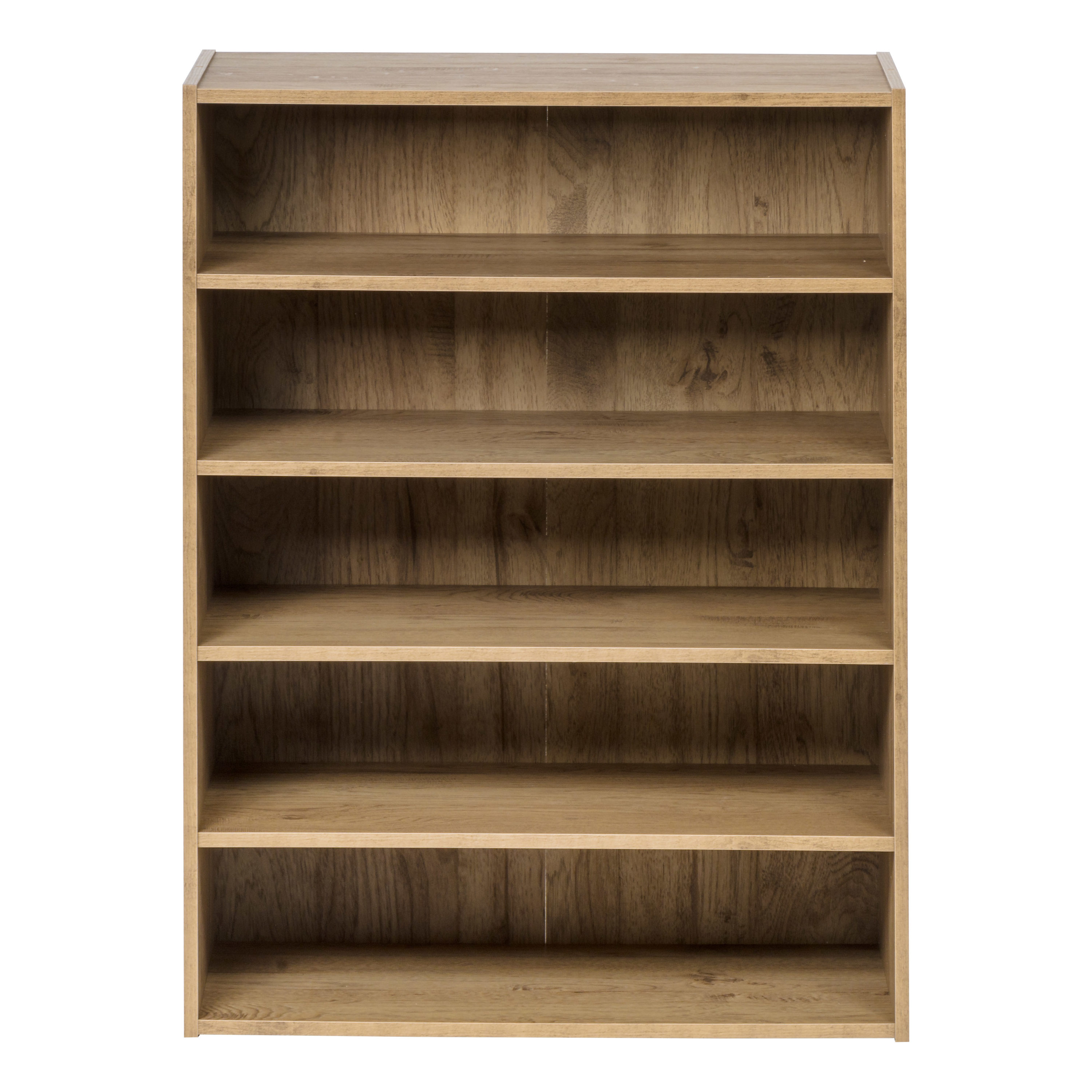 IRIS 596986 31.51-Inches H 5 Tier 14 pair Brown MDF Shoe rack