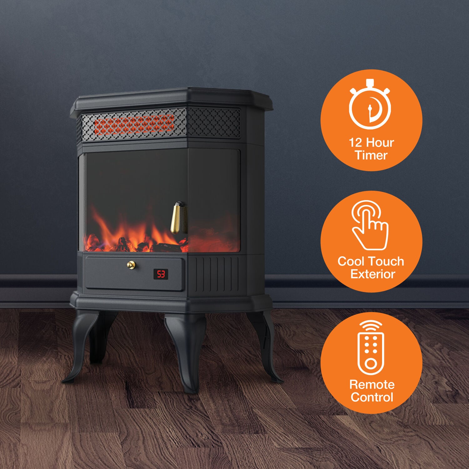 Lifesmart HT1209 Electric-Fireplaces - View #3