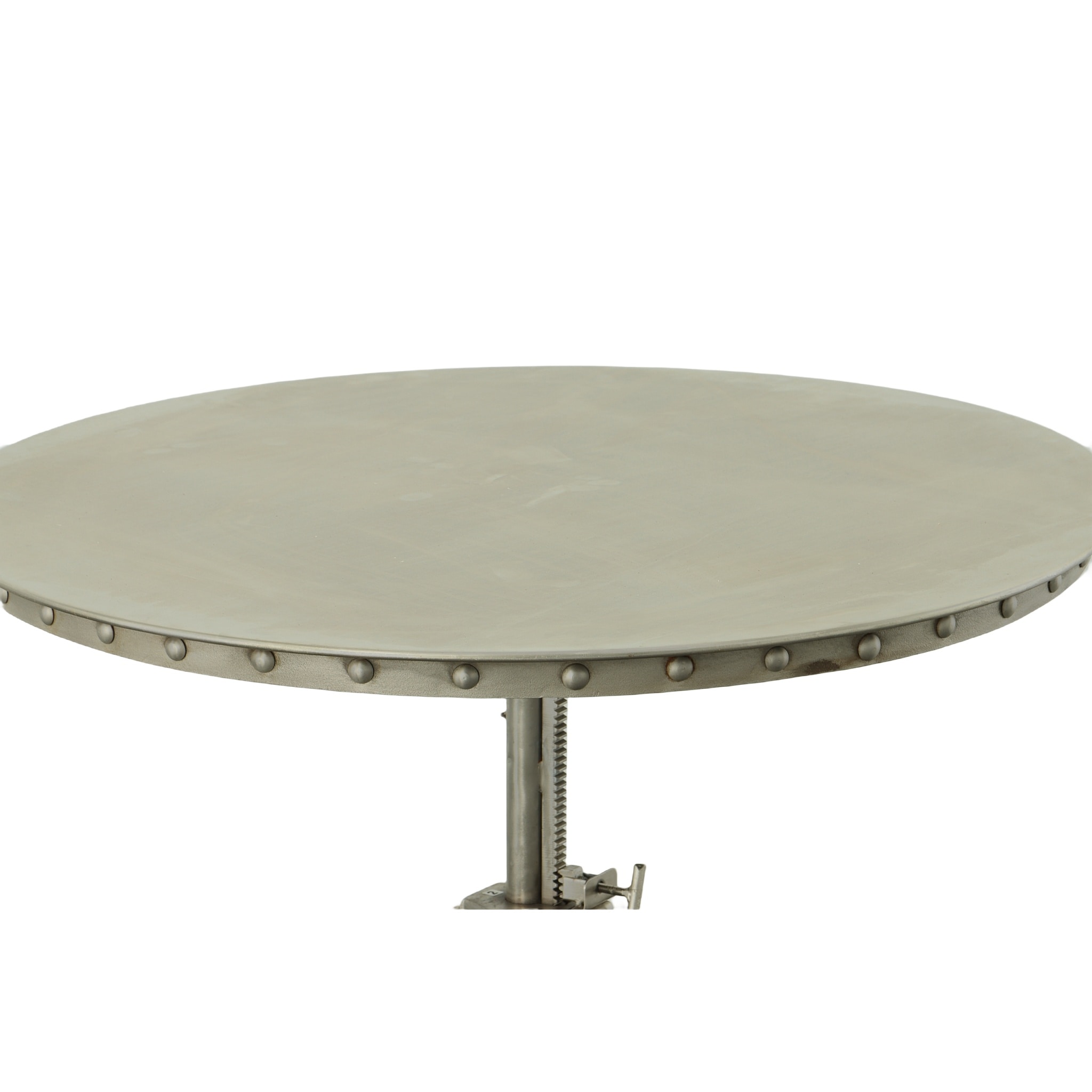 Mundra 36" Round Industrial Metal Counter Height Table