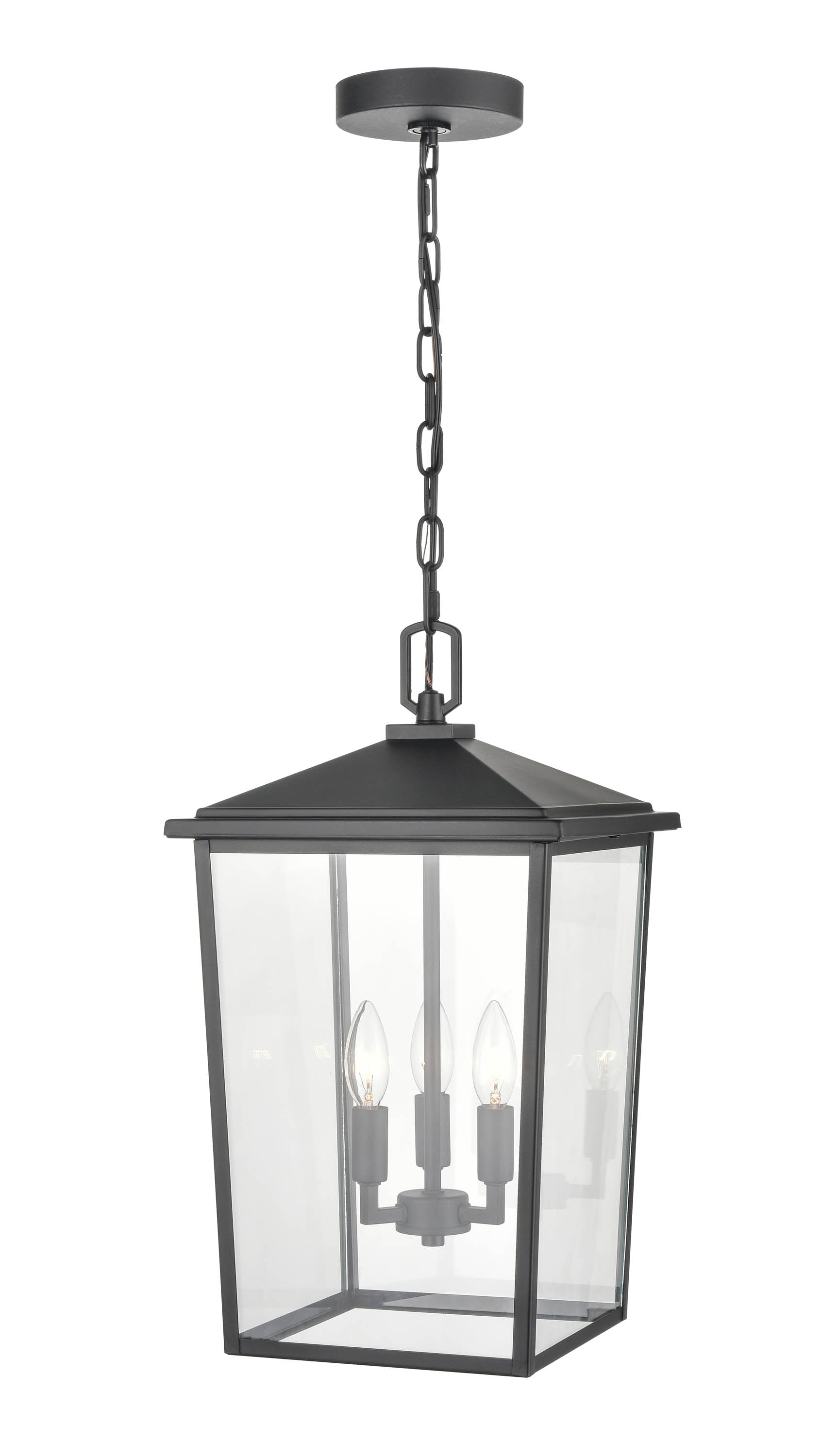 Millennium Lighting Fetterton 3-Light Powder Coat Black Transitional ...