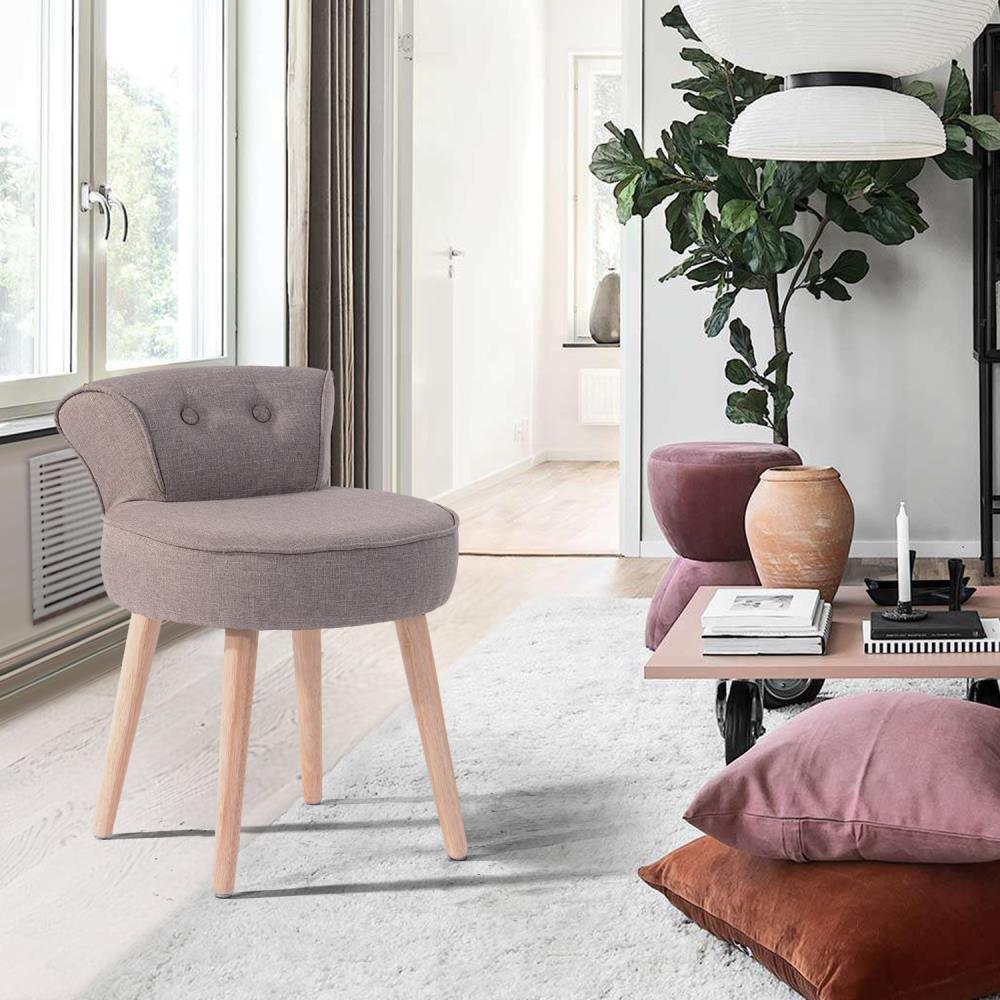 CASAINC RAMIS TAUPE Vanity-Stools - View #4